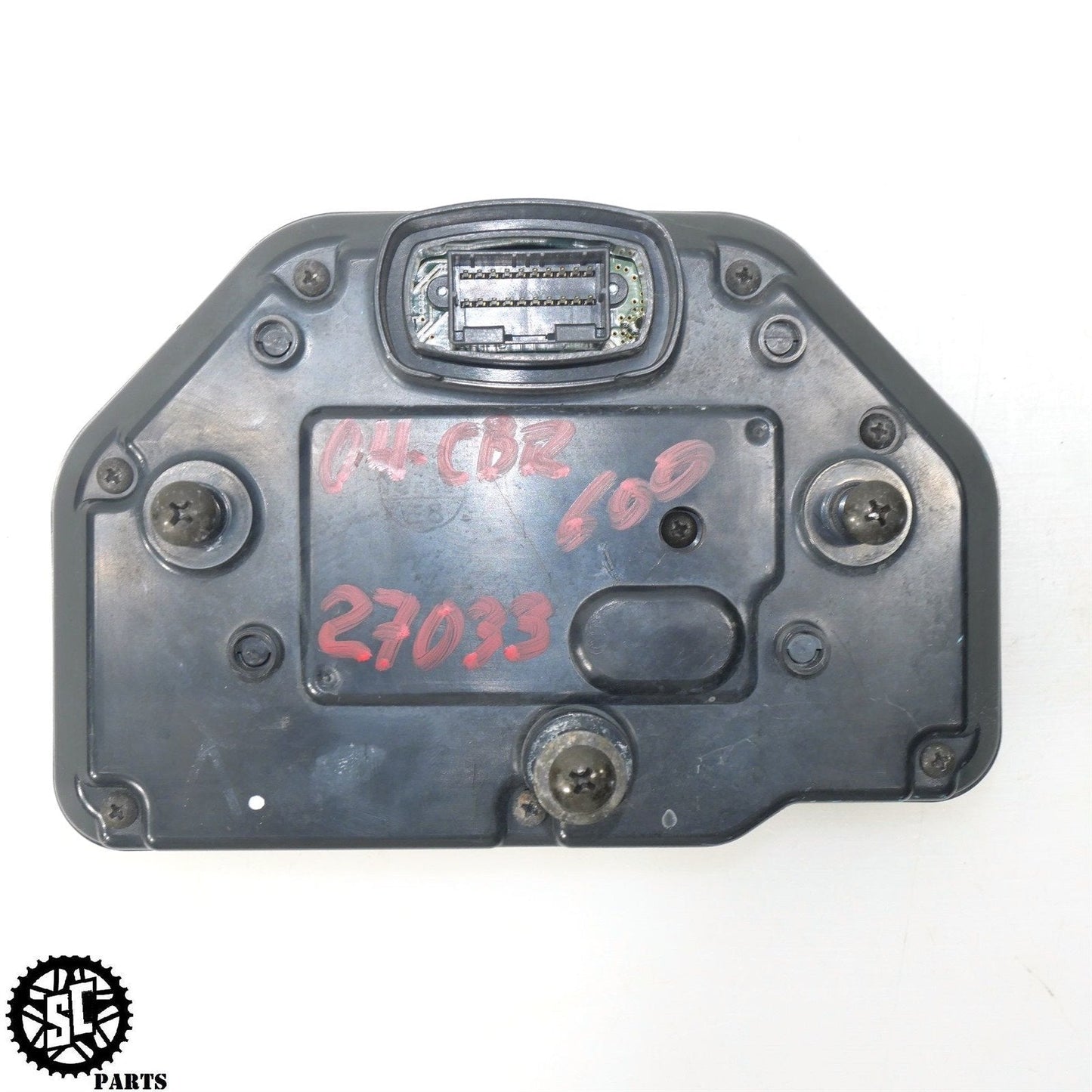03 04 HONDA CBR600RR SPEEDOMETER SPEEDO GAUGE CLUSTER 27K H43 - SALVAGECYCLEPARTS