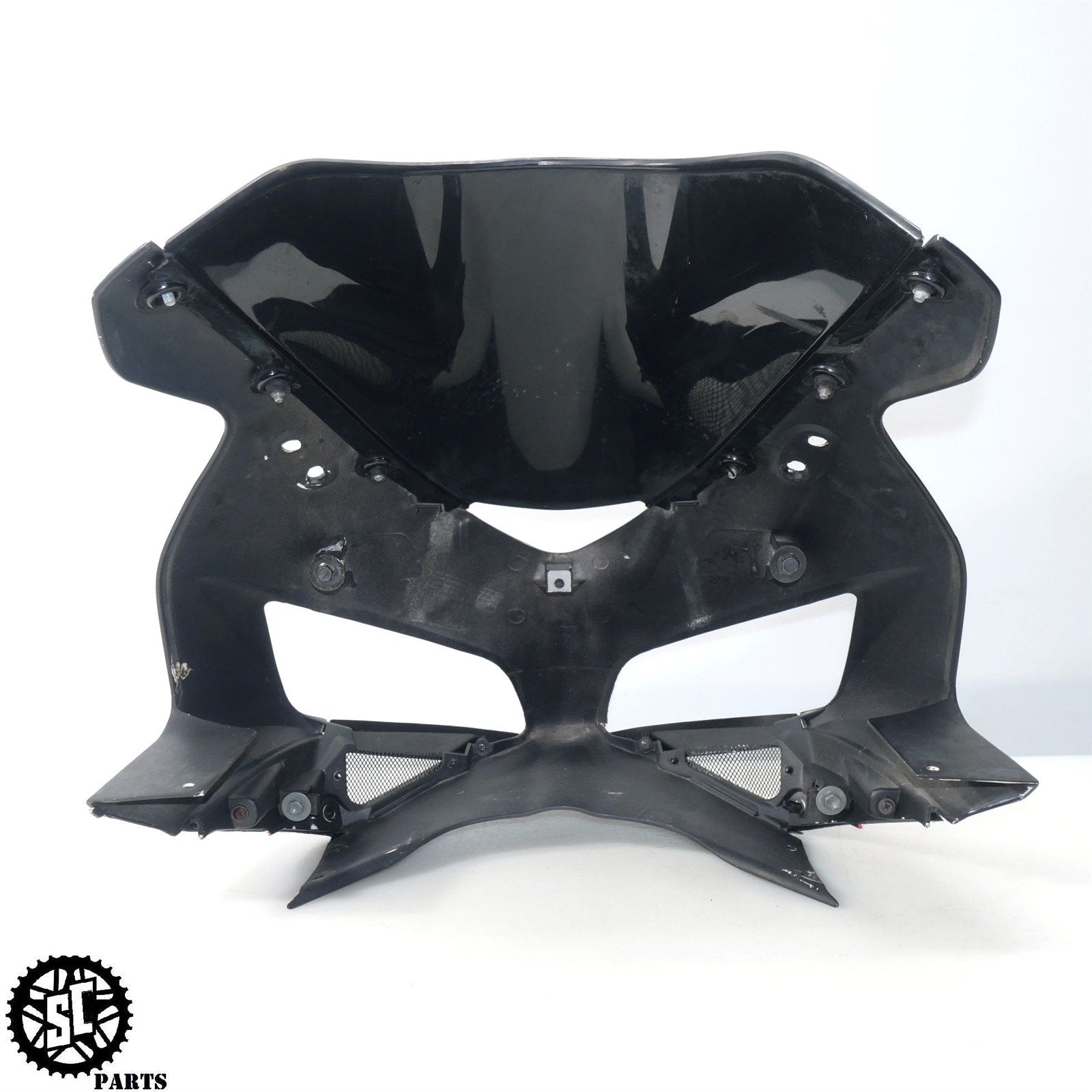 04 - 05 2005 HONDA CBR1000RR FRONT UPPER HEADLIGHT FAIRING COWL H19 - SALVAGECYCLEPARTS