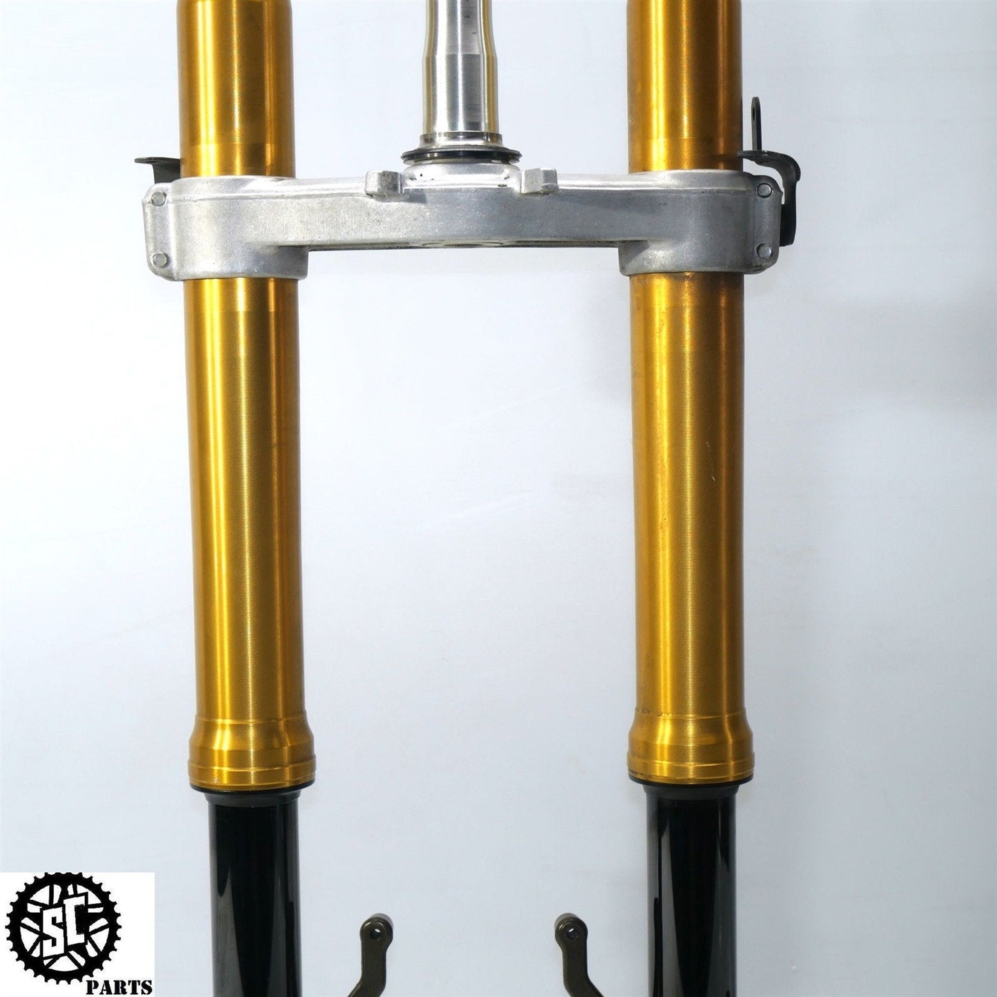 04 - 05 KAWASAKI NINJA ZX10R FRONT FORKS TUBE SUSPENSION STRAIGHT K68 - SALVAGECYCLEPARTS