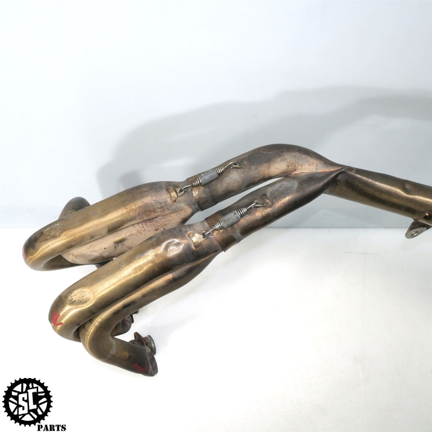 04 05 KAWASAKI NINJA ZX10R MICRON FULL EXHAUST SYSTEM HEADER SLIP ON K11 - SALVAGECYCLEPARTS