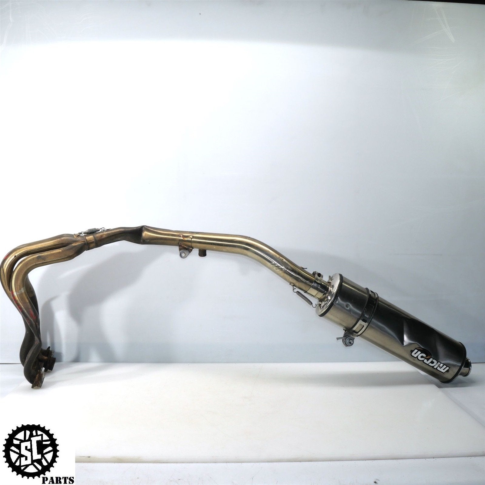 04 05 KAWASAKI NINJA ZX10R MICRON FULL EXHAUST SYSTEM HEADER SLIP ON K11 - SALVAGECYCLEPARTS