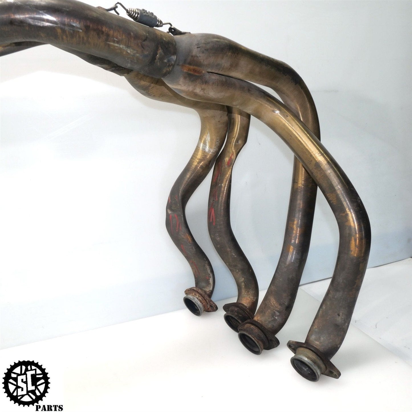 04 05 KAWASAKI NINJA ZX10R MICRON FULL EXHAUST SYSTEM HEADER SLIP ON K11 - SALVAGECYCLEPARTS