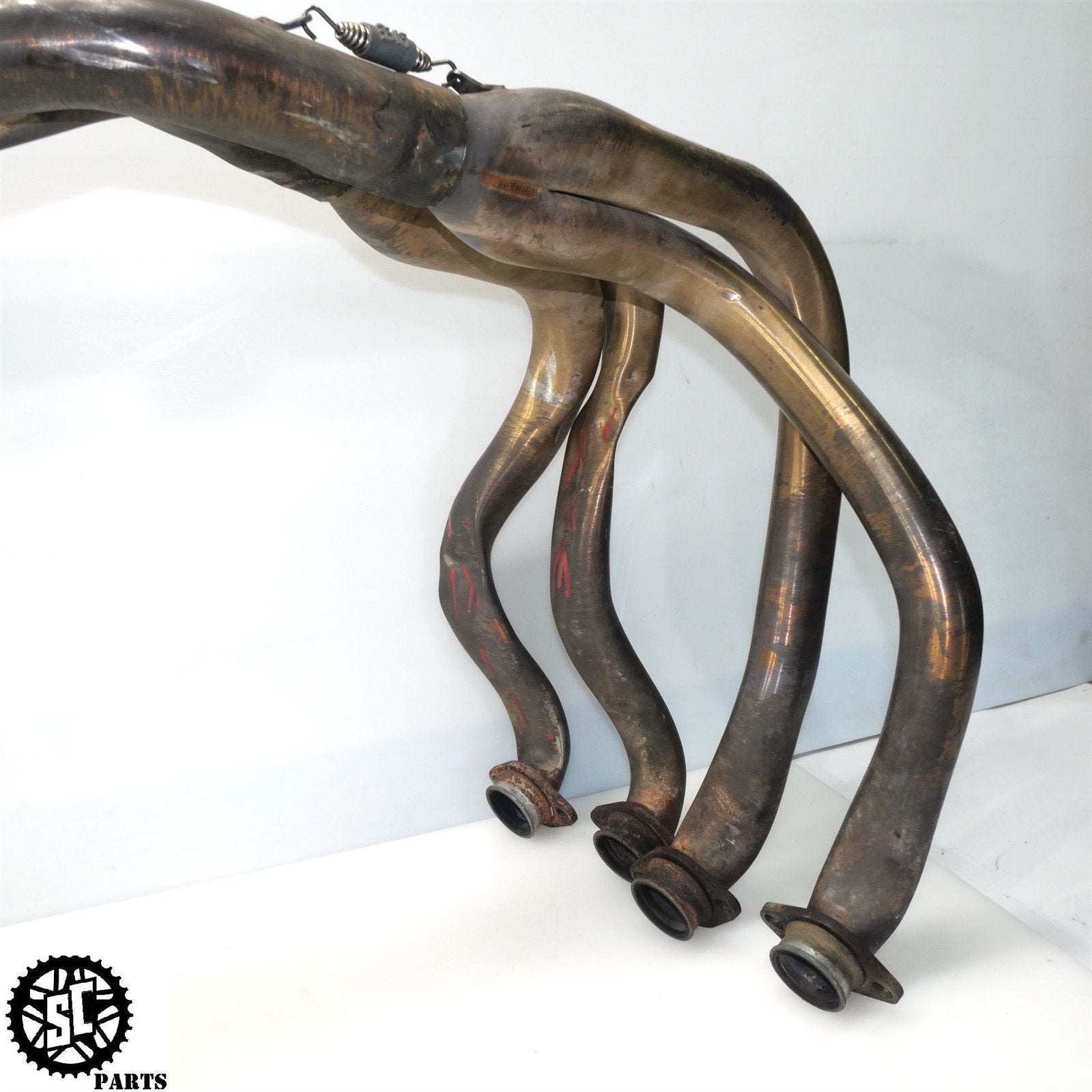 04 05 KAWASAKI NINJA ZX10R MICRON FULL EXHAUST SYSTEM HEADER SLIP ON K11 - SALVAGECYCLEPARTS