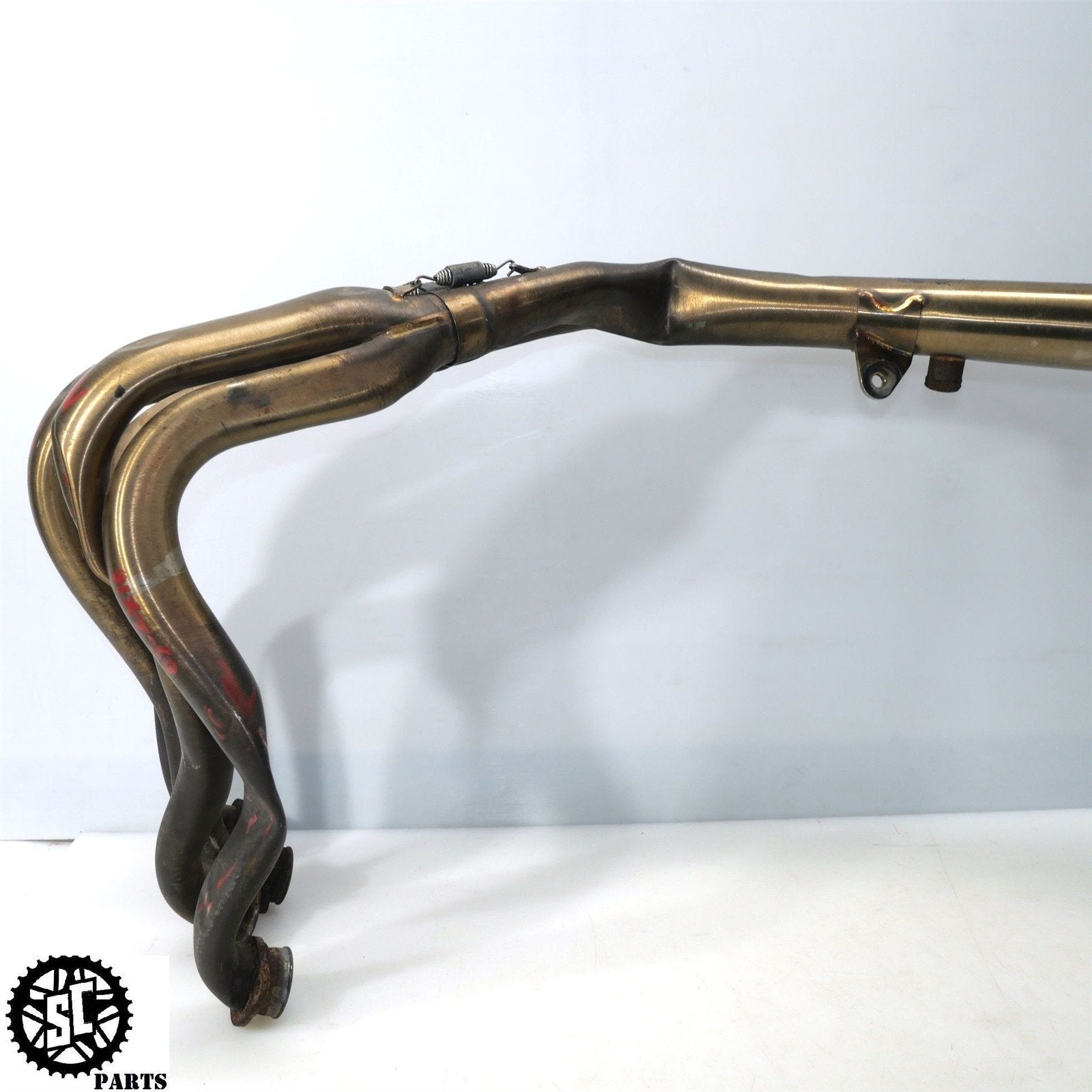 04 05 KAWASAKI NINJA ZX10R MICRON FULL EXHAUST SYSTEM HEADER SLIP ON K11 - SALVAGECYCLEPARTS