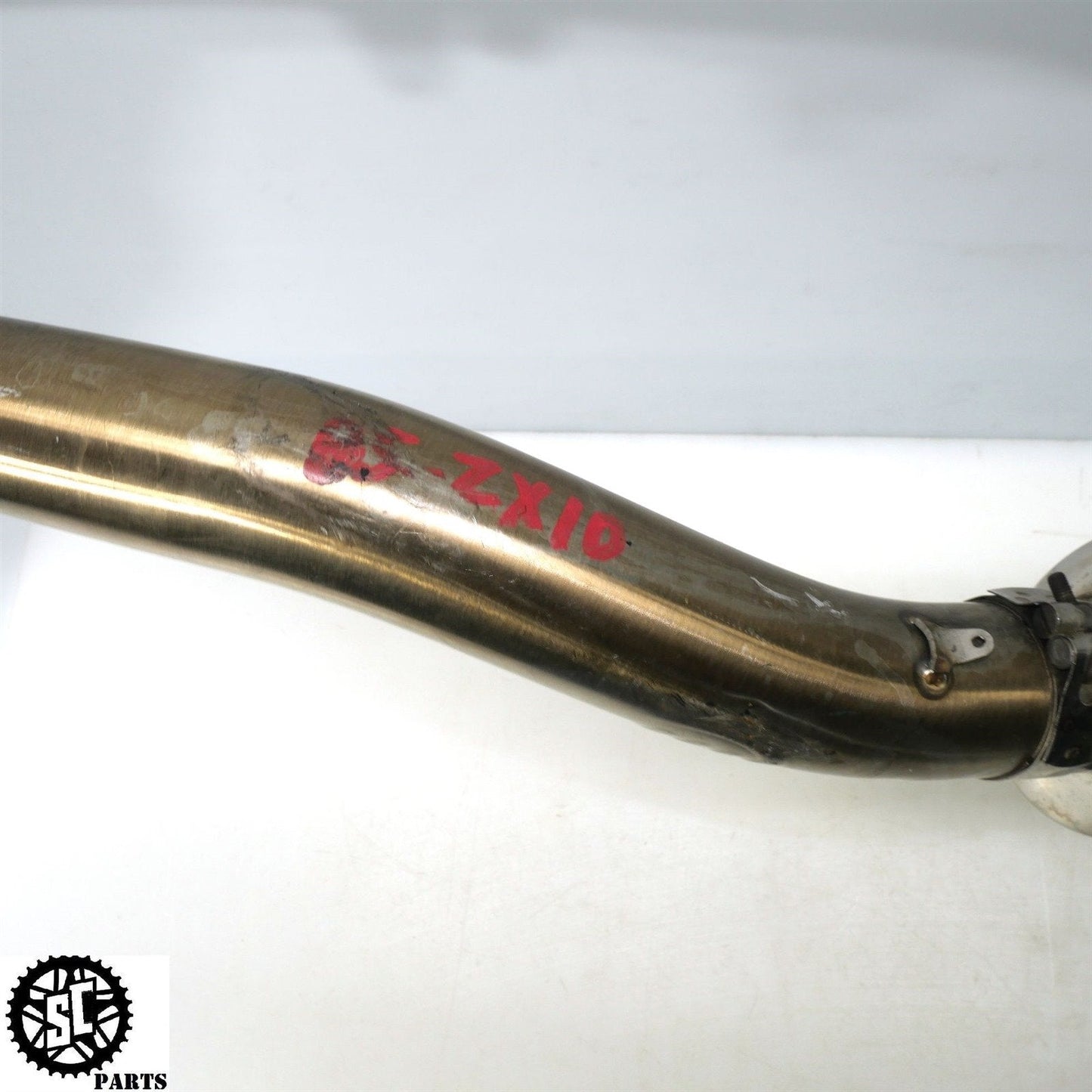 04 05 KAWASAKI NINJA ZX10R MICRON FULL EXHAUST SYSTEM HEADER SLIP ON K11 - SALVAGECYCLEPARTS