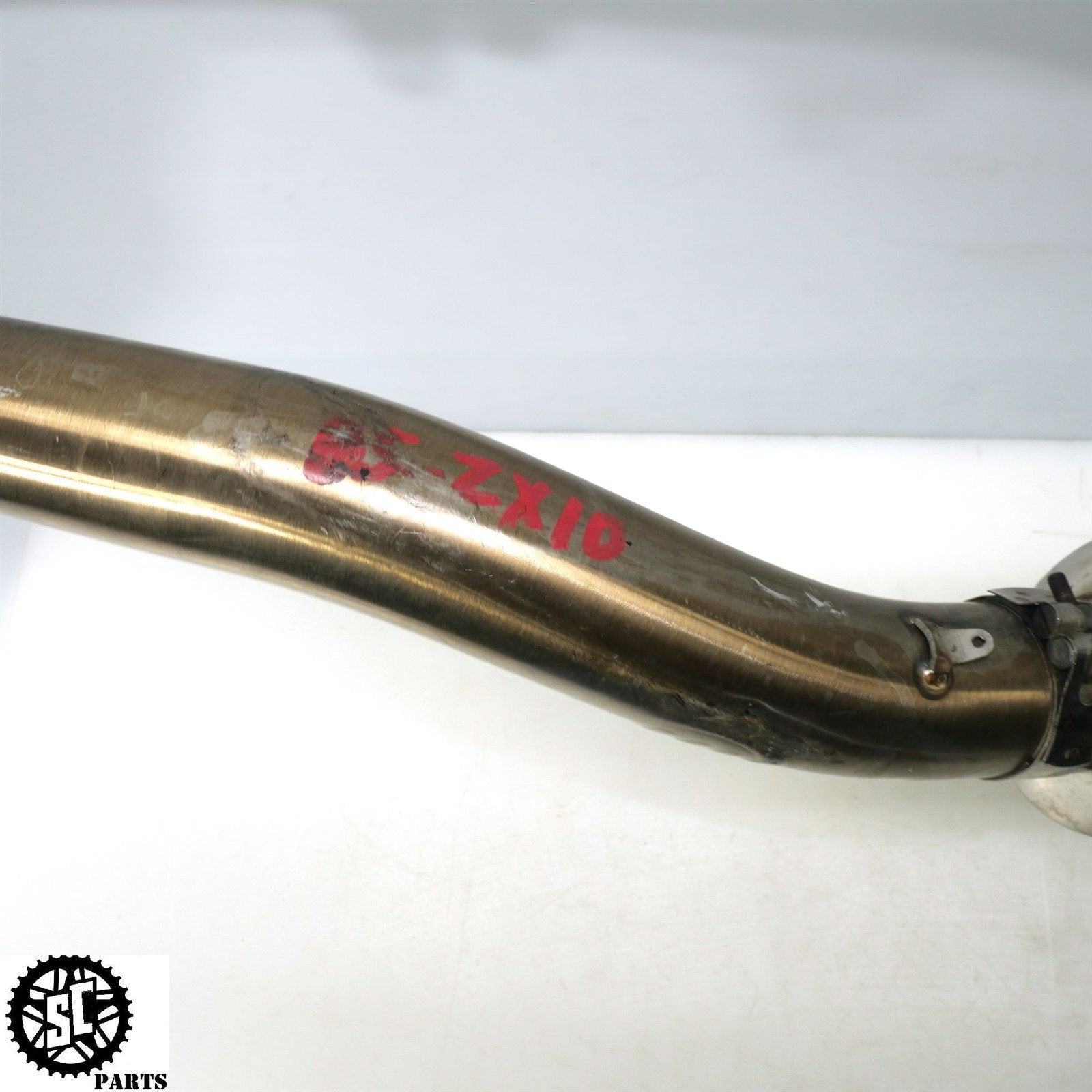 04 05 KAWASAKI NINJA ZX10R MICRON FULL EXHAUST SYSTEM HEADER SLIP ON K11 - SALVAGECYCLEPARTS
