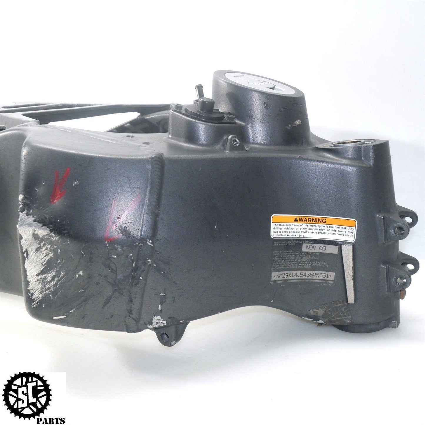 04 - 06 BUELL LIGHTNING XB12 FRAME CHASSIS *S* HB08 - SALVAGECYCLEPARTS