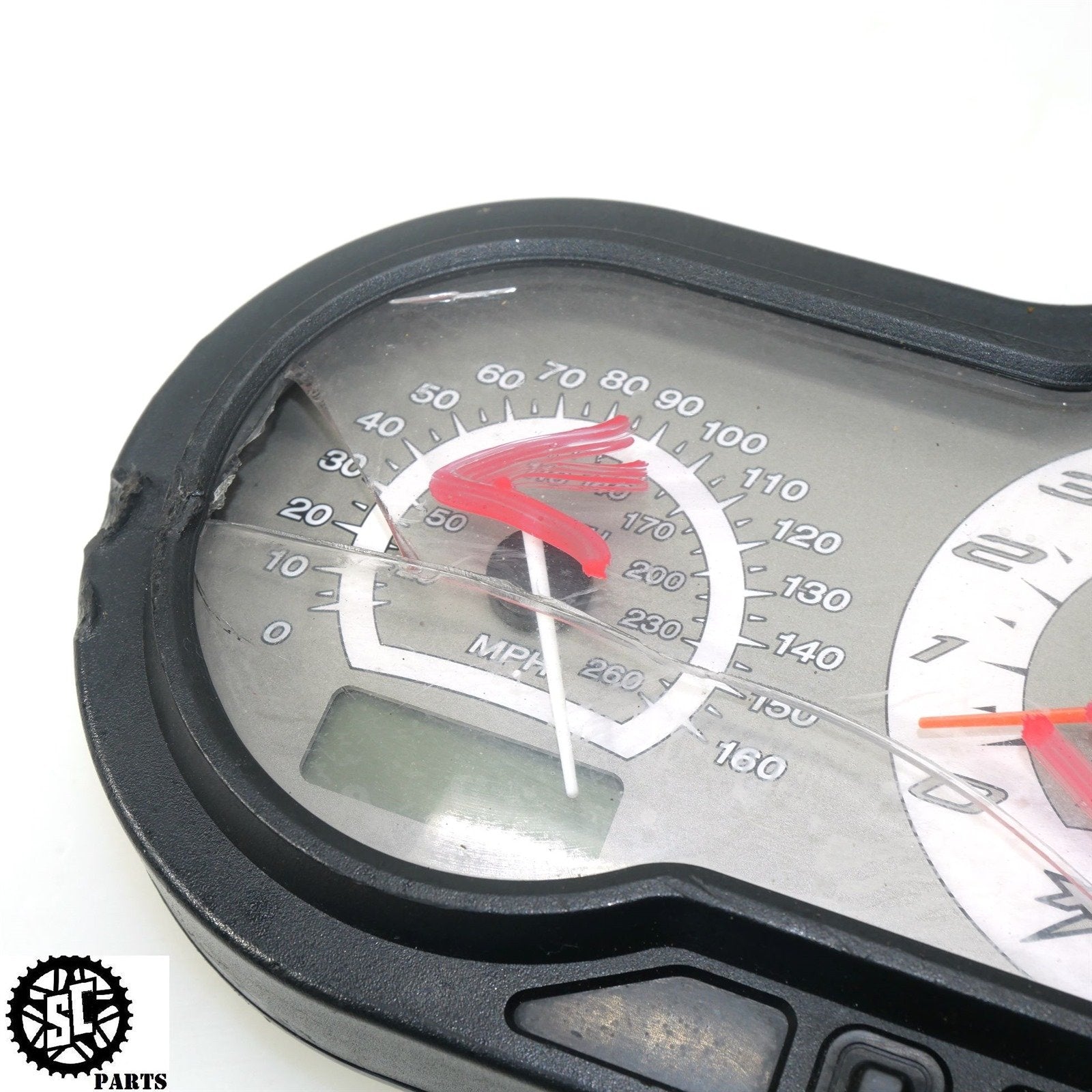 04 - 06 BUELL LIGHTNING XB12 SPEEDOMETER GAUGE CLUSTER SPEEDO 39K HB08 - SALVAGECYCLEPARTS