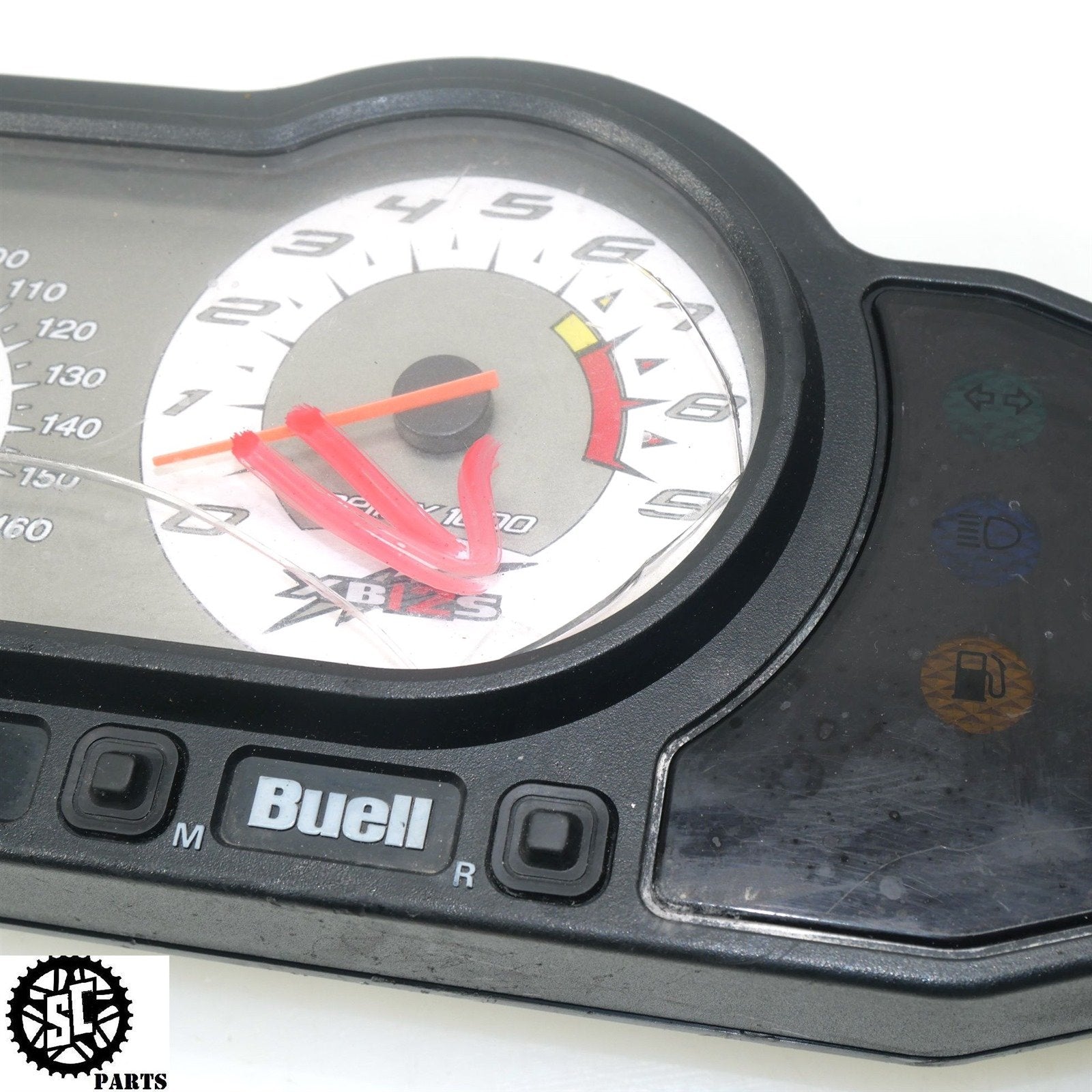 04 - 06 BUELL LIGHTNING XB12 SPEEDOMETER GAUGE CLUSTER SPEEDO 39K HB08 - SALVAGECYCLEPARTS