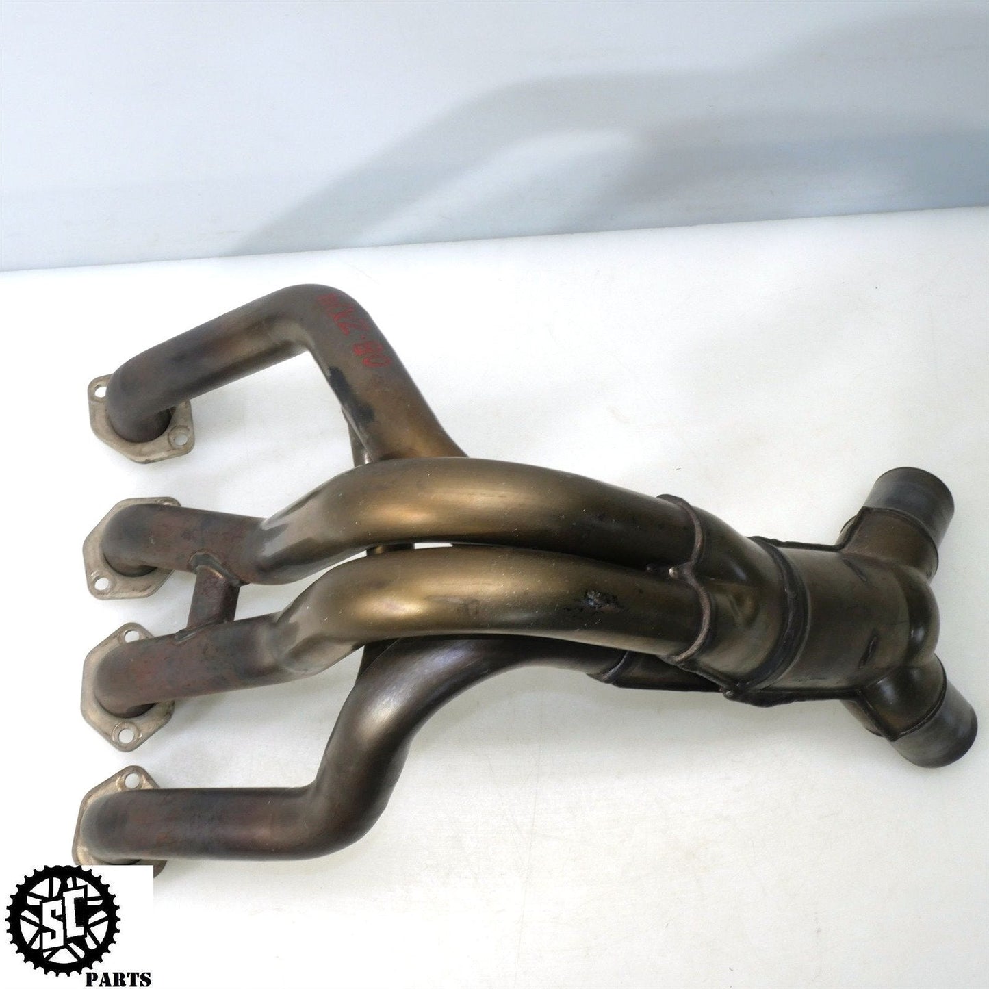 06 07 2008 - 2011 KAWASAKI ZX14 EXHAUST MANIFOLD HEADER K48 - SALVAGECYCLEPARTS