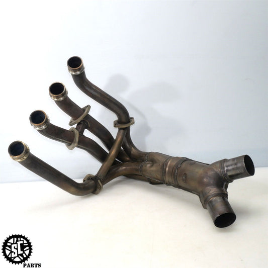 06 07 2008 - 2011 KAWASAKI ZX14 EXHAUST MANIFOLD HEADER K48 - SALVAGECYCLEPARTS