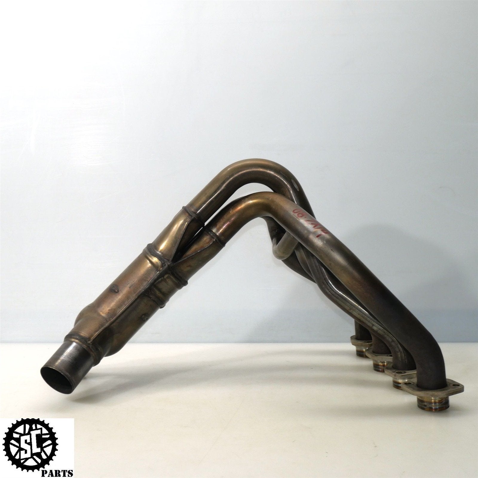 06 07 2008 - 2011 KAWASAKI ZX14 EXHAUST MANIFOLD HEADER K48 - SALVAGECYCLEPARTS