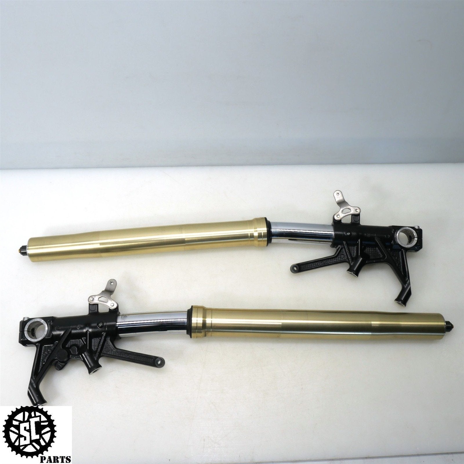 06 07 2008 - 2011 KAWASAKI ZX14 FRONT FORKS LEFT RIGHT SB K48 - SALVAGECYCLEPARTS