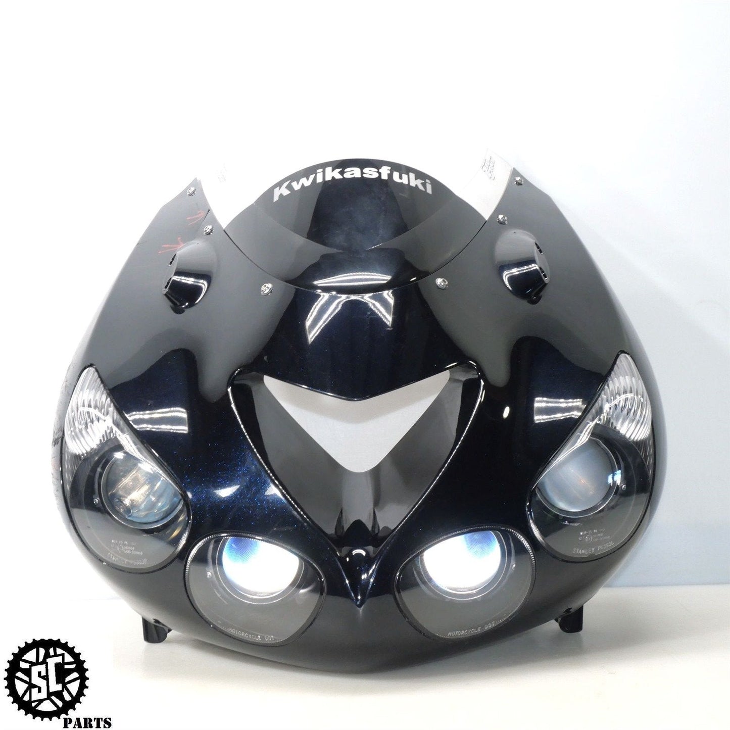 06 07 2008 - 2011 KAWASAKI ZX14 FRONT UPPER FAIRING OEM PLASTIC COWL K48 - SALVAGECYCLEPARTS