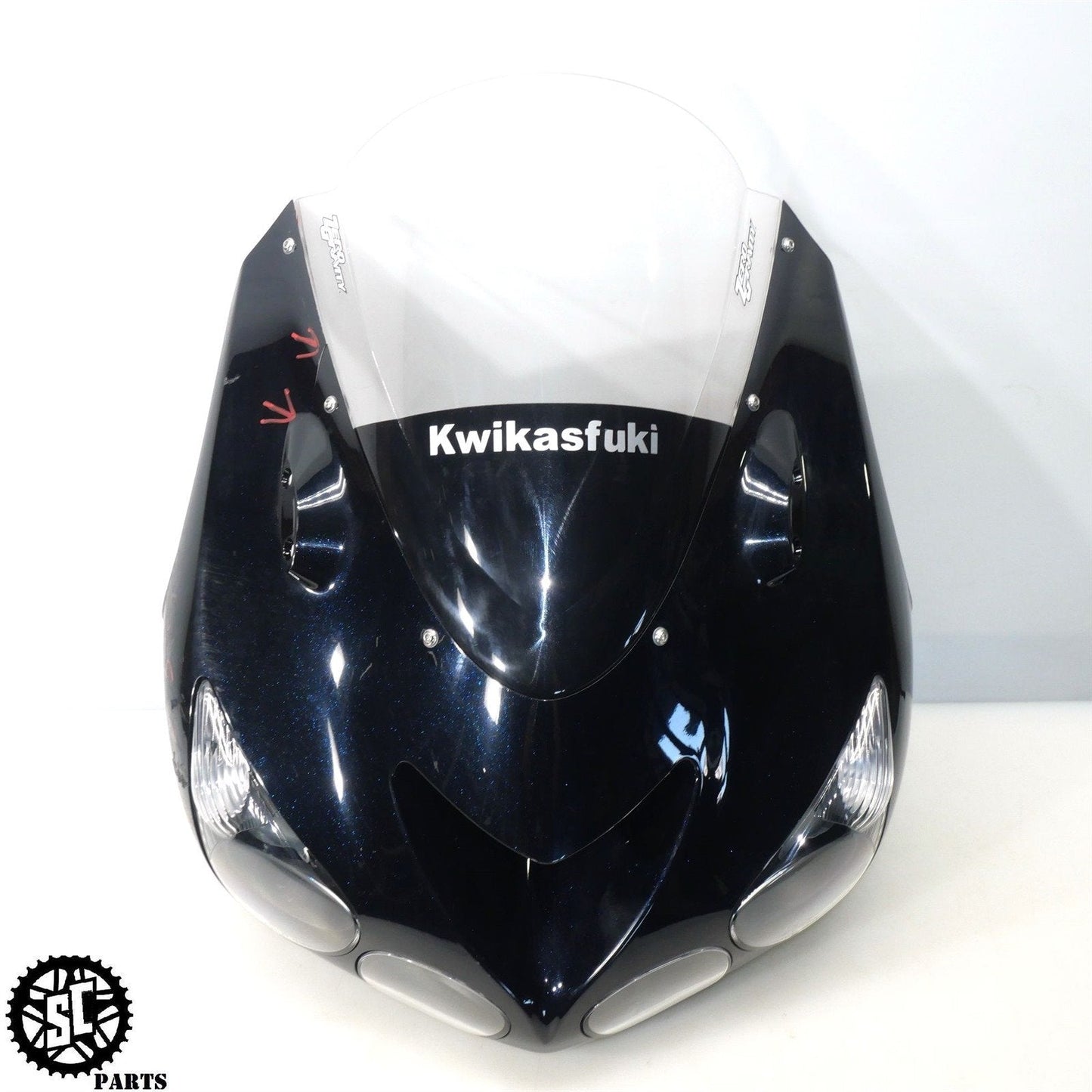 06 07 2008 - 2011 KAWASAKI ZX14 FRONT UPPER FAIRING OEM PLASTIC COWL K48 - SALVAGECYCLEPARTS