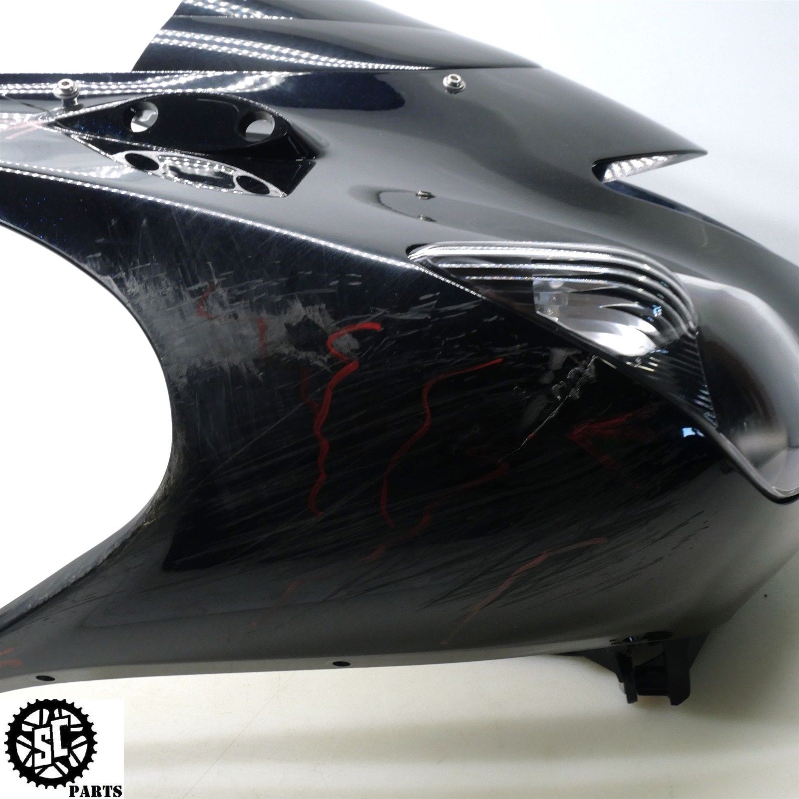 06 07 2008 - 2011 KAWASAKI ZX14 FRONT UPPER FAIRING OEM PLASTIC COWL K48 - SALVAGECYCLEPARTS