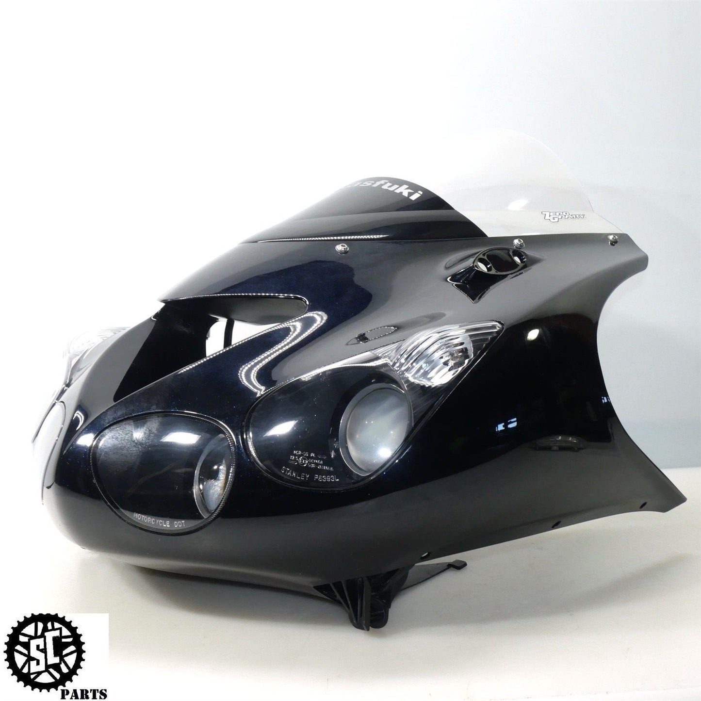 06 07 2008 - 2011 KAWASAKI ZX14 FRONT UPPER FAIRING OEM PLASTIC COWL K48 - SALVAGECYCLEPARTS