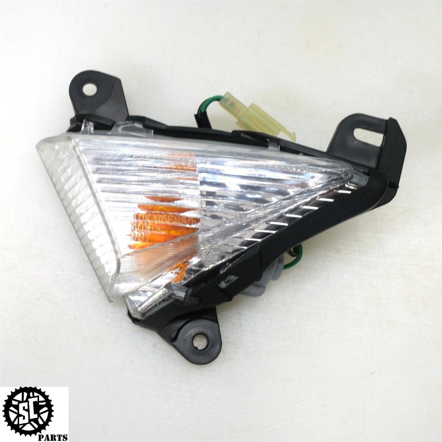 06 07 2008 - 2011 KAWASAKI ZX14 LEFT RIGHT FRONT TURN SIGNAL INDICATOR LIGHT K48 - SALVAGECYCLEPARTS