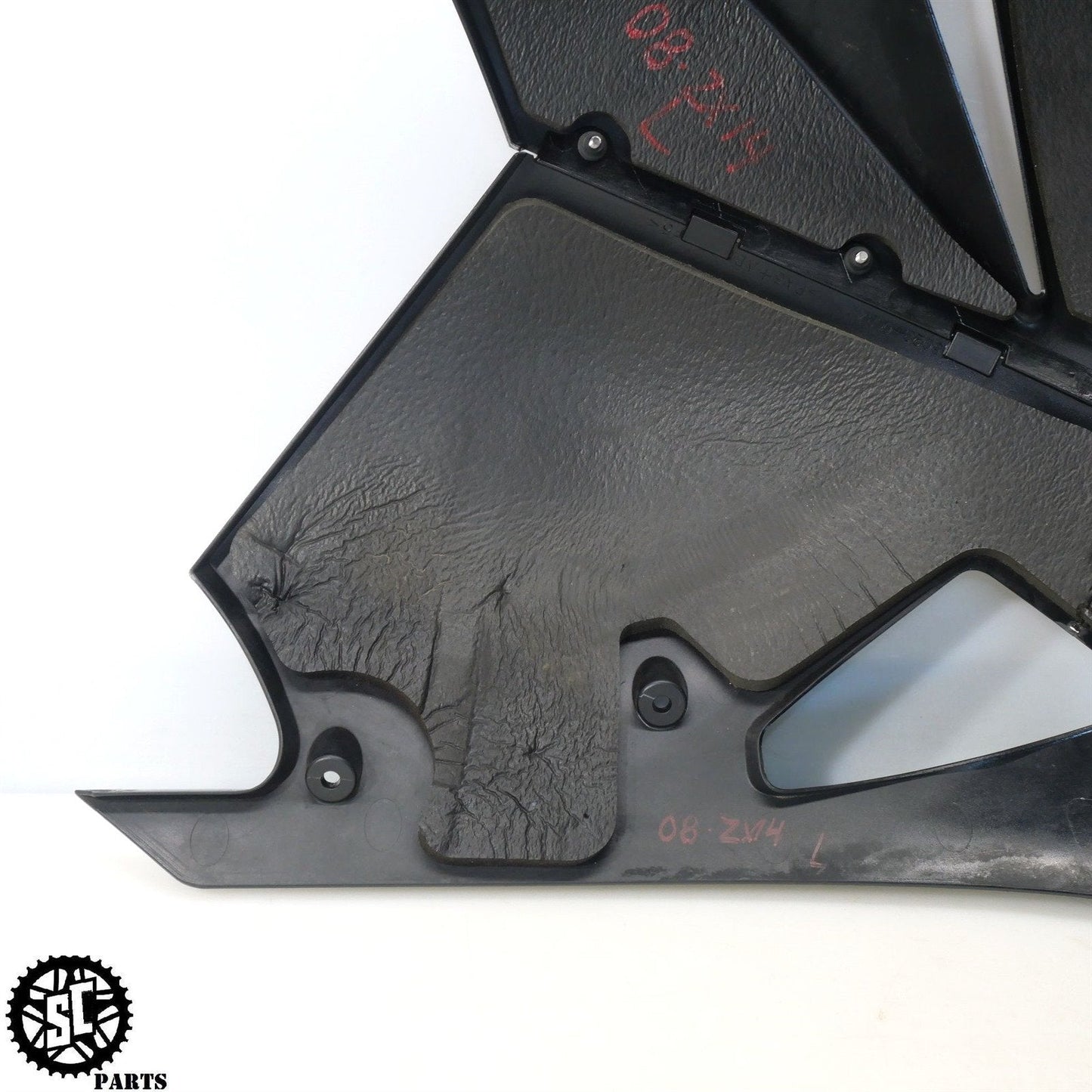 06 07 2008 - 2011 KAWASAKI ZX14 LEFT SIDE UPPER LOWER FAIRING K48 - SALVAGECYCLEPARTS