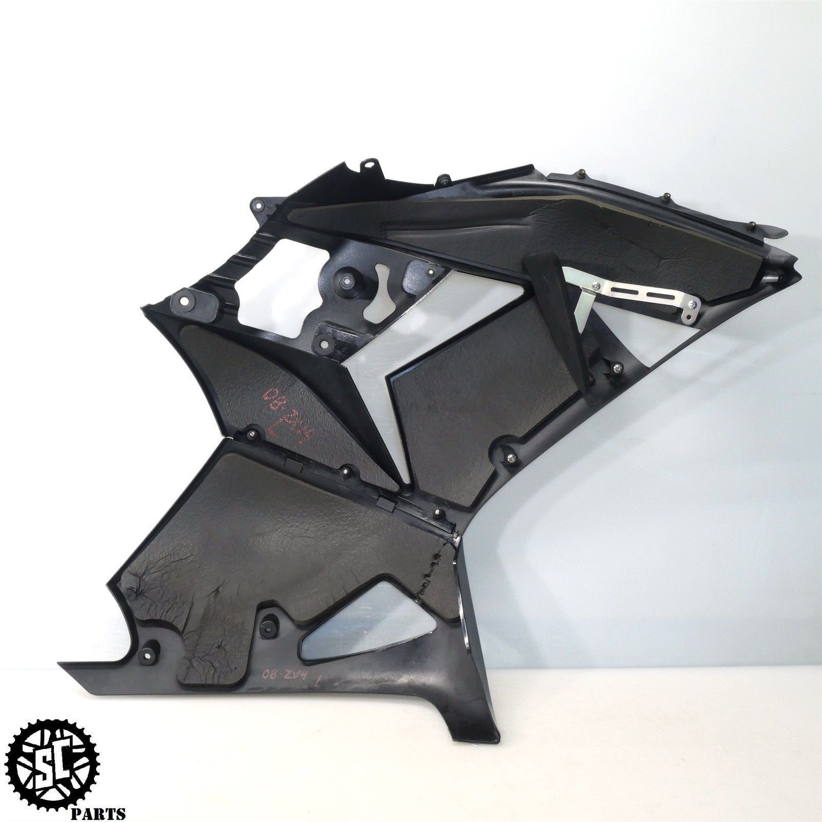 06 07 2008 - 2011 KAWASAKI ZX14 LEFT SIDE UPPER LOWER FAIRING K48 - SALVAGECYCLEPARTS