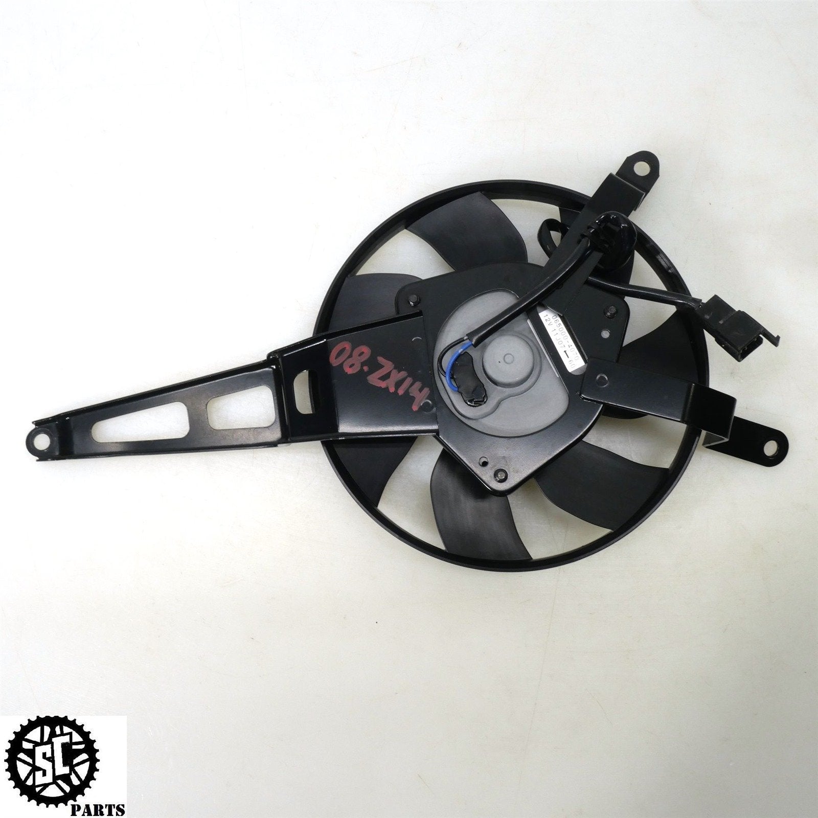 06 07 2008 - 2011 KAWASAKI ZX14 RADIATOR FAN K48 - SALVAGECYCLEPARTS