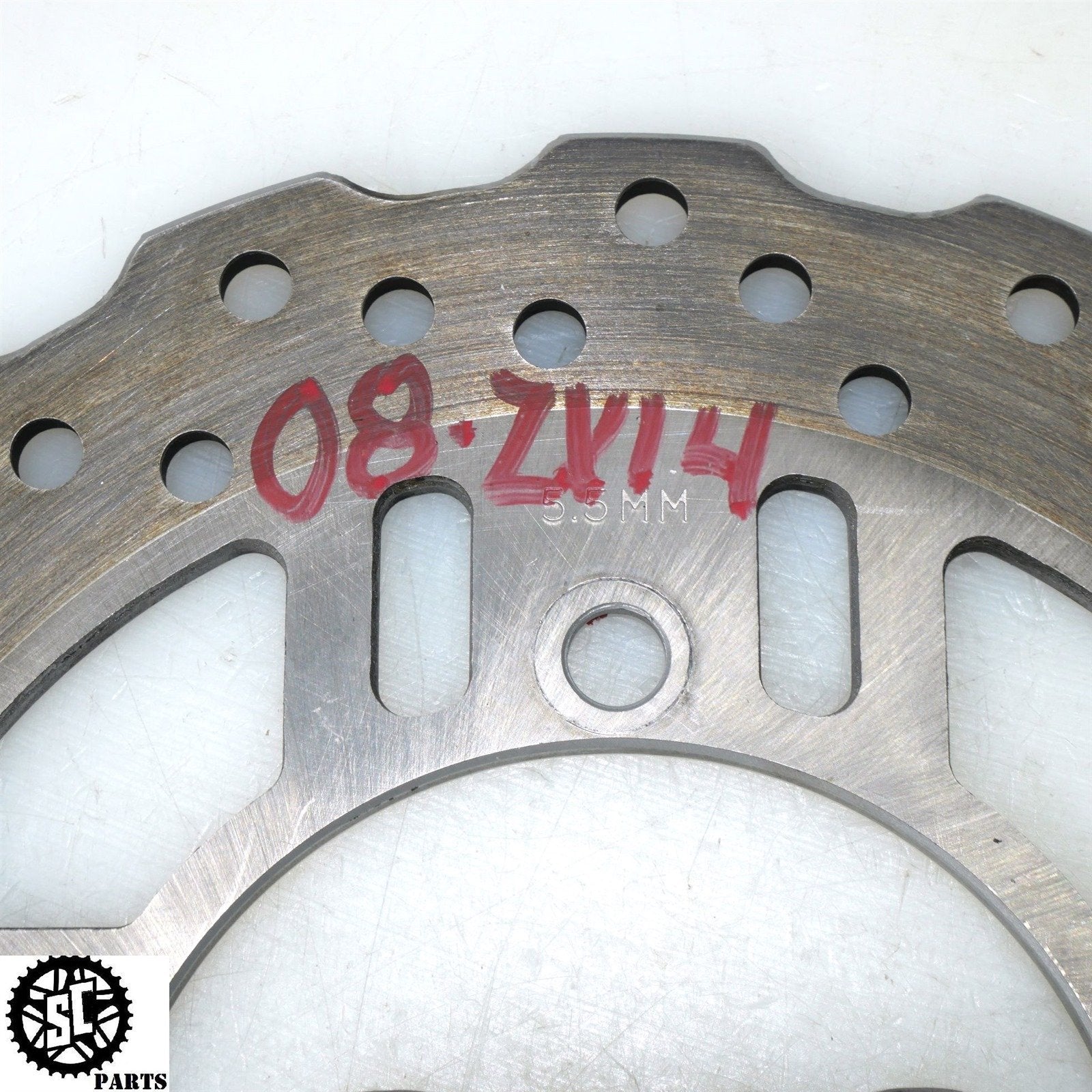 06 07 2008 - 2011 KAWASAKI ZX14 REAR BRAKE ROTOR 41080 - 0089 K48 5k miles - SALVAGECYCLEPARTS