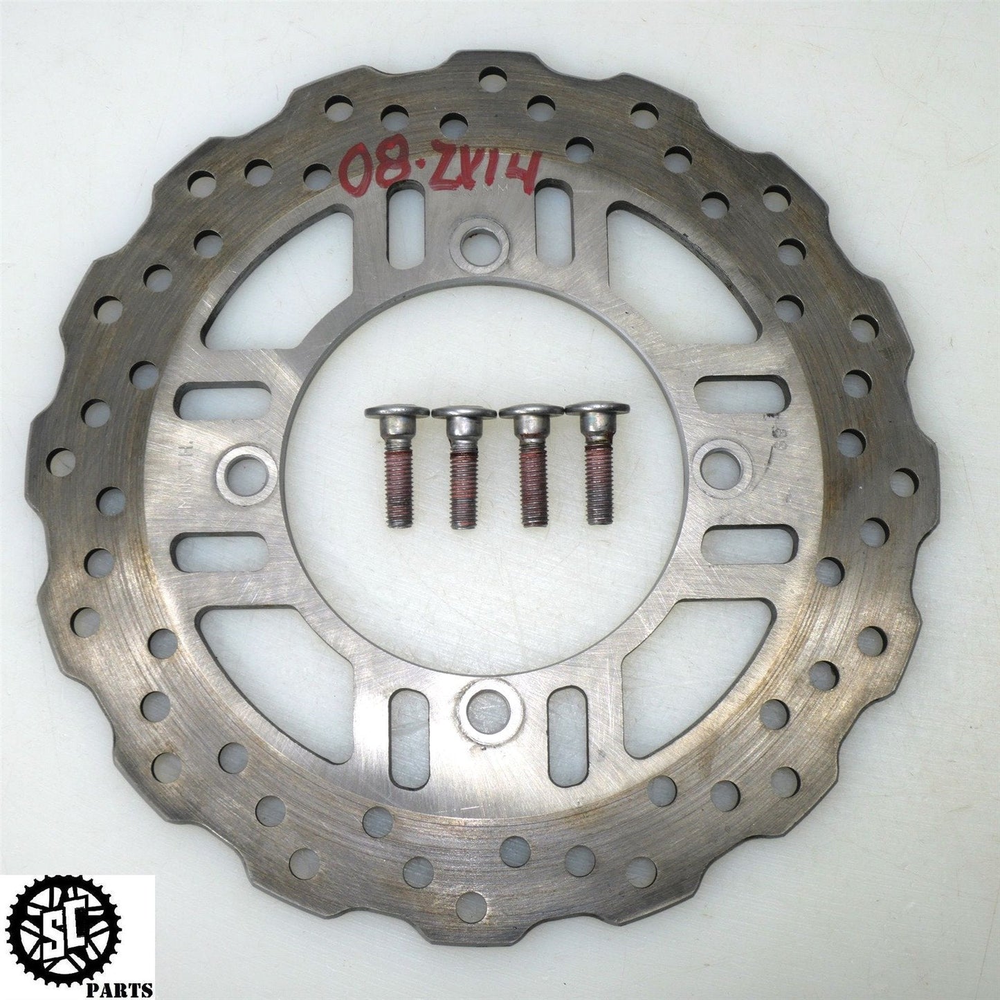 06 07 2008 - 2011 KAWASAKI ZX14 REAR BRAKE ROTOR 41080 - 0089 K48 5k miles - SALVAGECYCLEPARTS