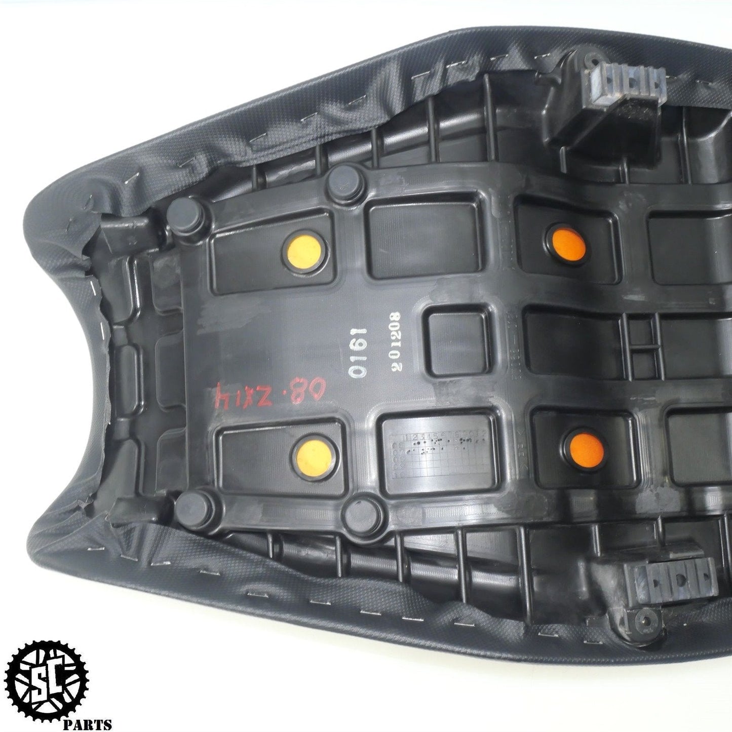 06 07 2008 - 2011 KAWASAKI ZX14 SEAT FACTORY NO RIPS TEARS K48 - SALVAGECYCLEPARTS