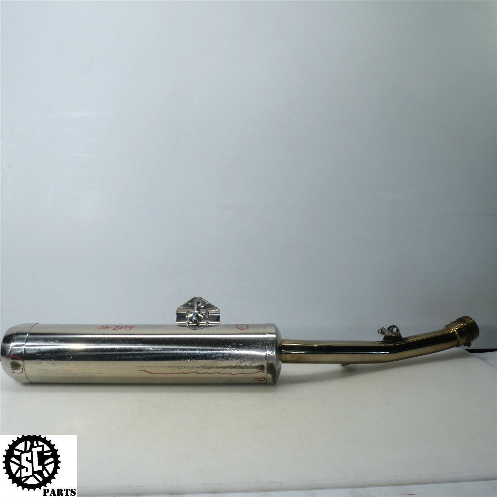 06 07 2008 - 2011 KAWASAKI ZX14 SLIP ON EXHAUST PIPE K48 - SALVAGECYCLEPARTS