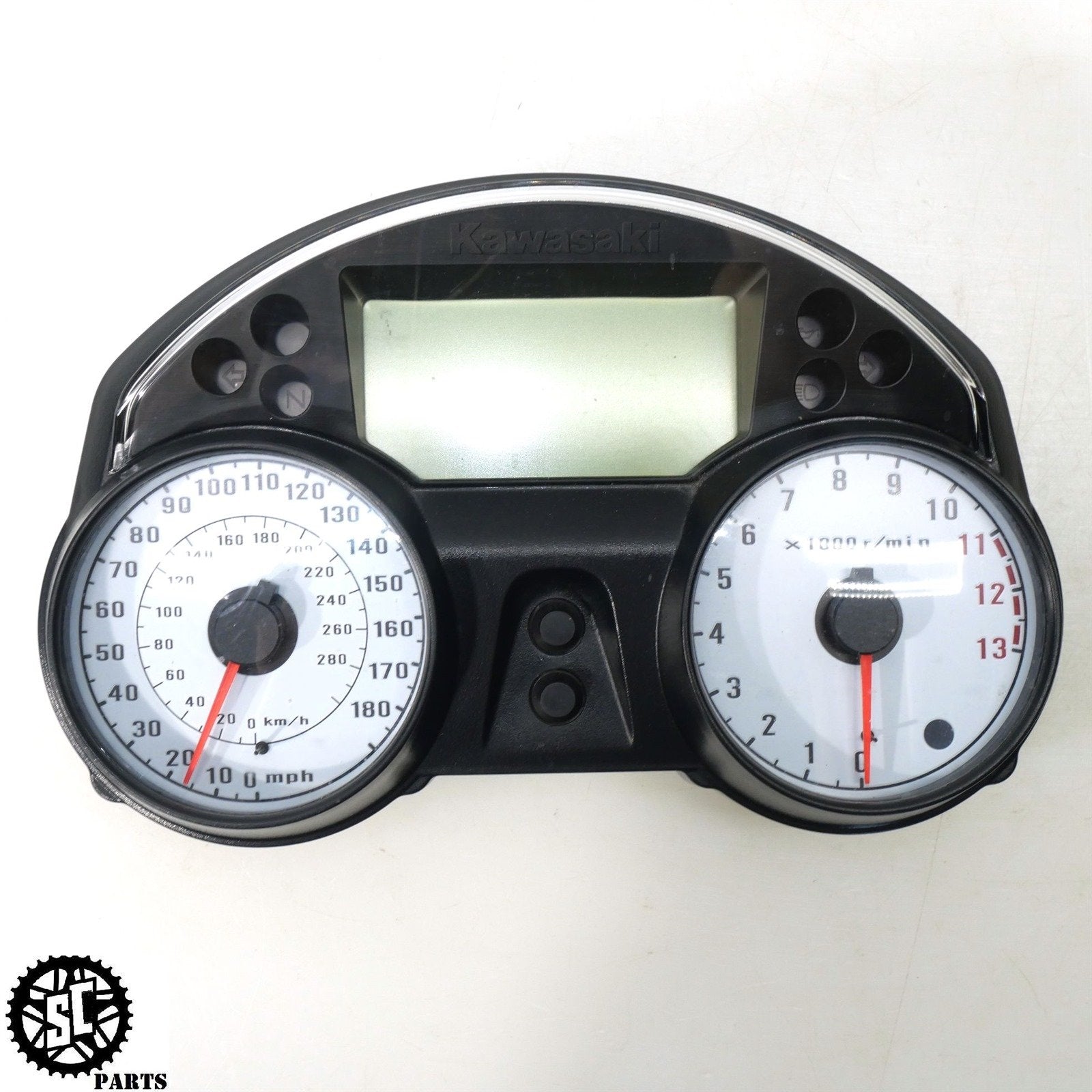 06 07 2008 - 2011 KAWASAKI ZX14 SPEEDOMETER INSTRUMENT CLUSTER 5K 25031 - 0183 K48 - SALVAGECYCLEPARTS