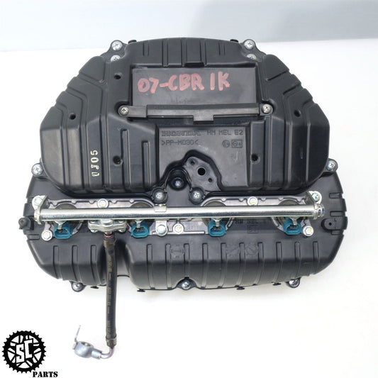 06 07 HONDA CBR1000RR AIR BOX CLEANER FILTER INJECTOR H45 - SALVAGECYCLEPARTS