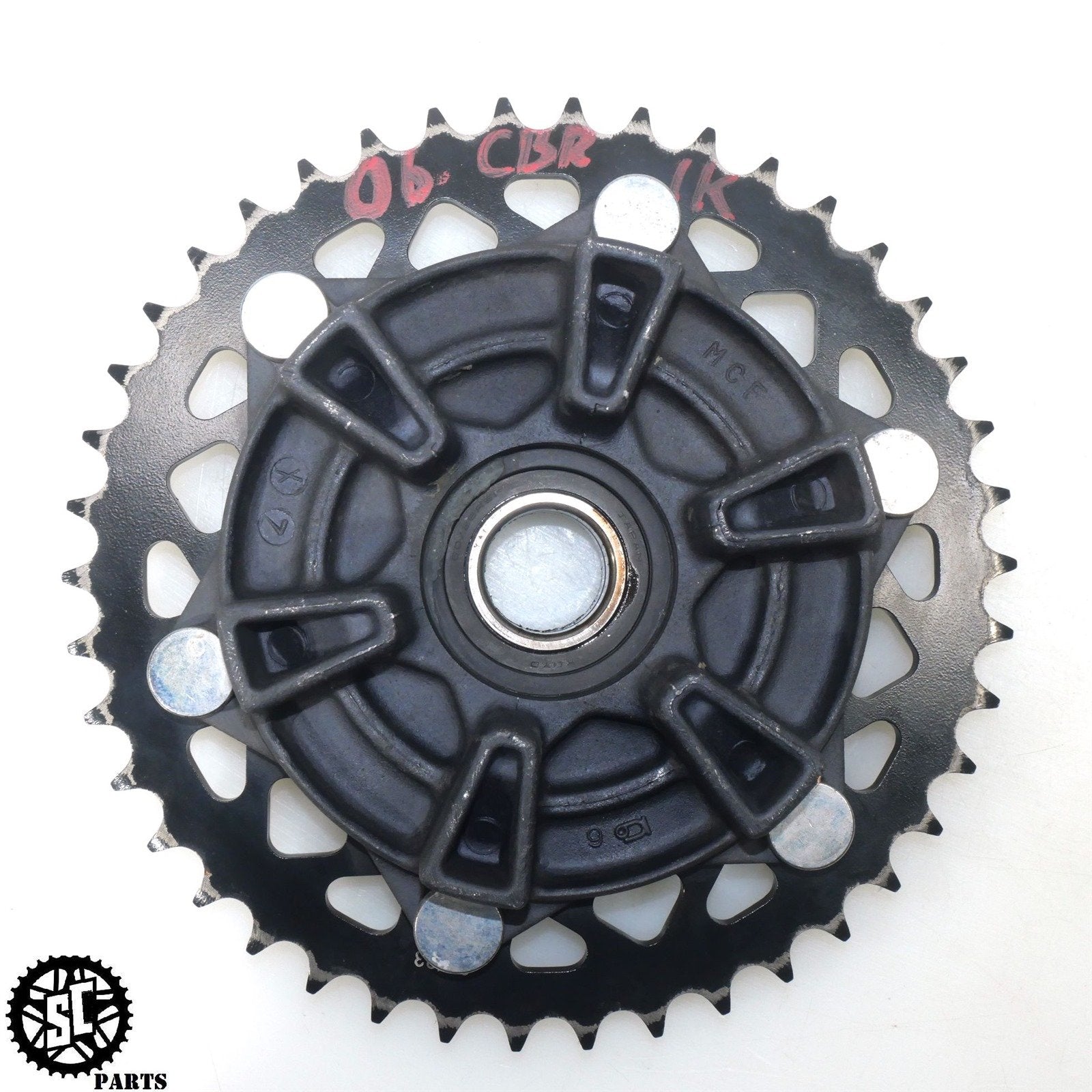 06 07 HONDA CBR1000RR REAR HUB SUPERLITE SPROCKET 42T H32 - SALVAGECYCLEPARTS