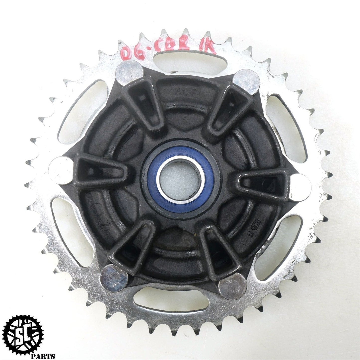 06 07 HONDA CBR1000RR REAR SPROCKET HUB 42T H11 - SALVAGECYCLEPARTS