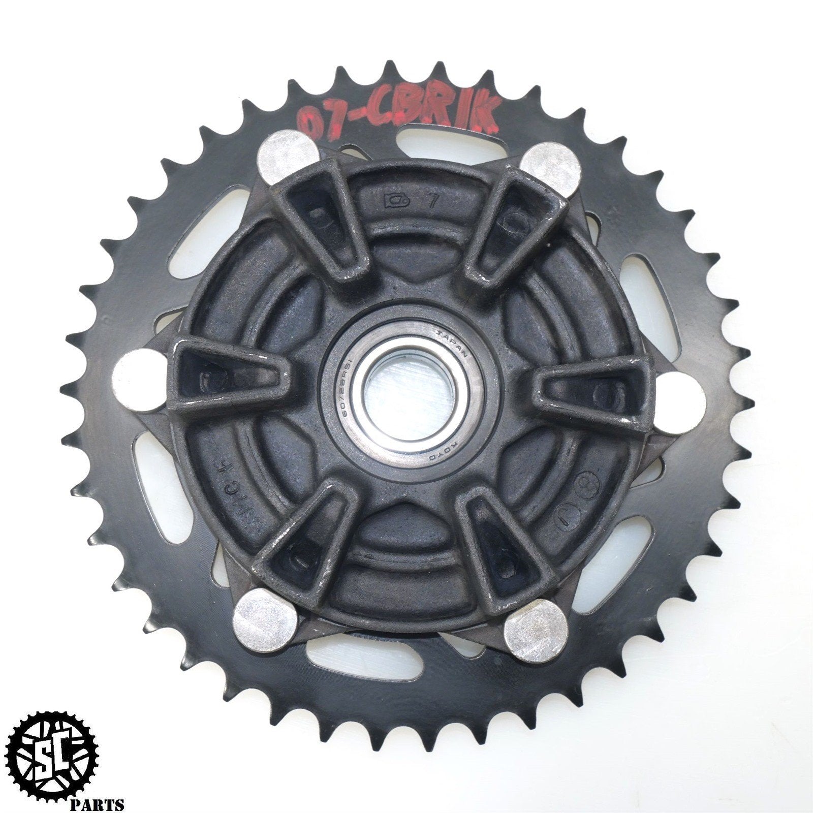 06 07 HONDA CBR1000RR REAR SPROCKET HUB VORTEX 42T 251S - 42 H45 - SALVAGECYCLEPARTS