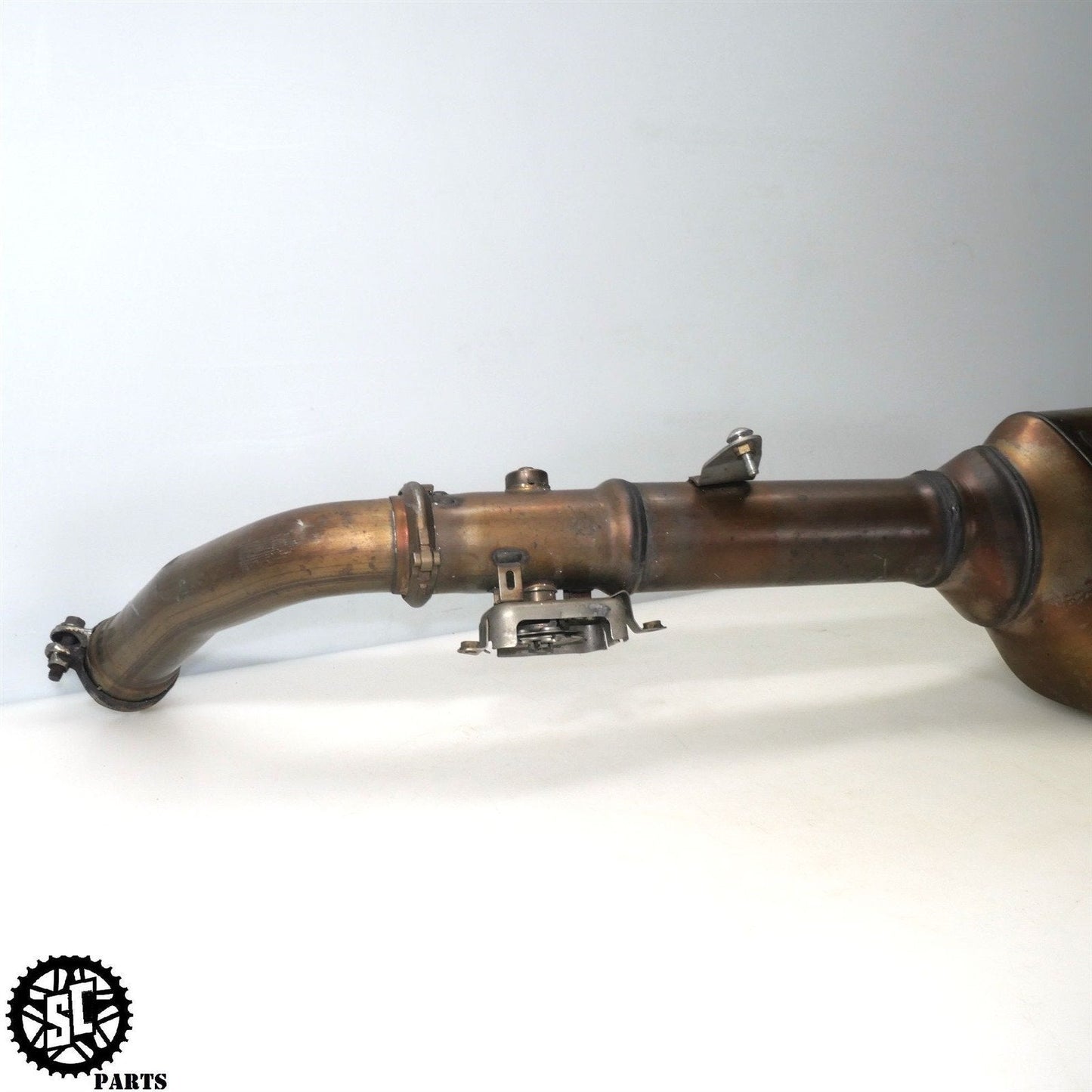 06 07 HONDA CBR1000RR SLIP ON EXHAUST MID PIPE H32 - SALVAGECYCLEPARTS