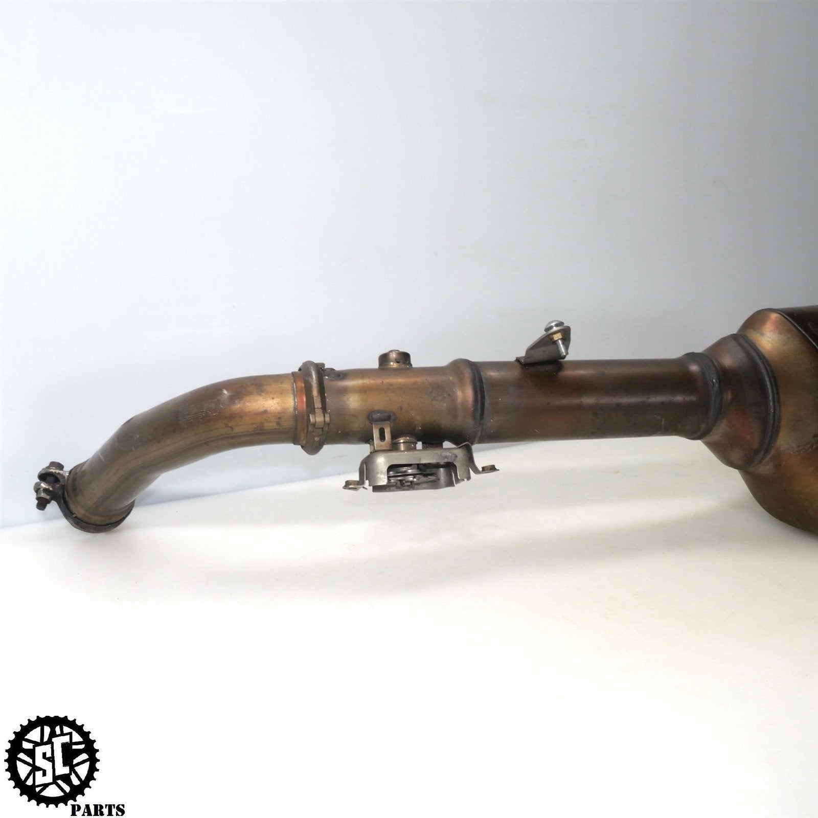 06 07 HONDA CBR1000RR SLIP ON EXHAUST MID PIPE H32 - SALVAGECYCLEPARTS