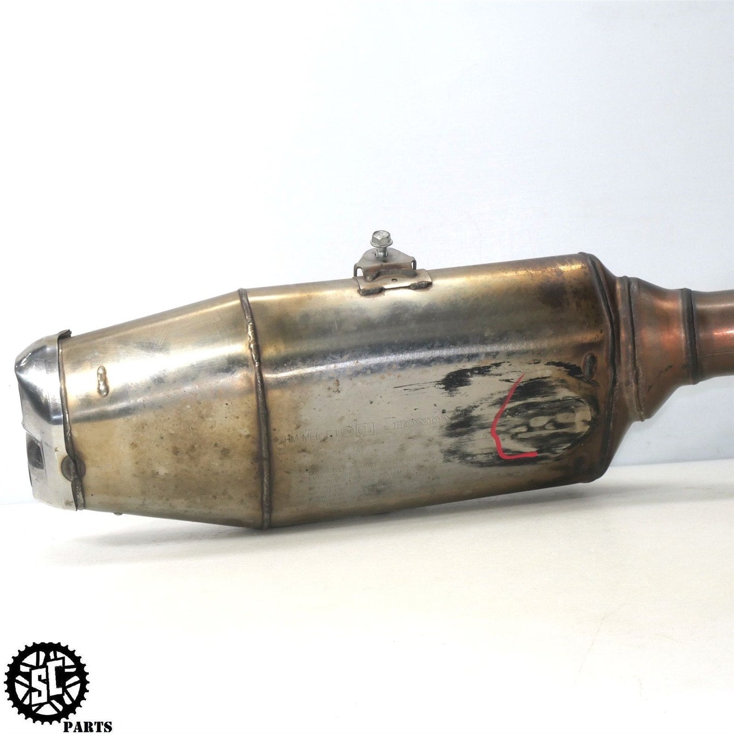 06 07 HONDA CBR1000RR SLIP ON EXHAUST MID PIPE H32 - SALVAGECYCLEPARTS