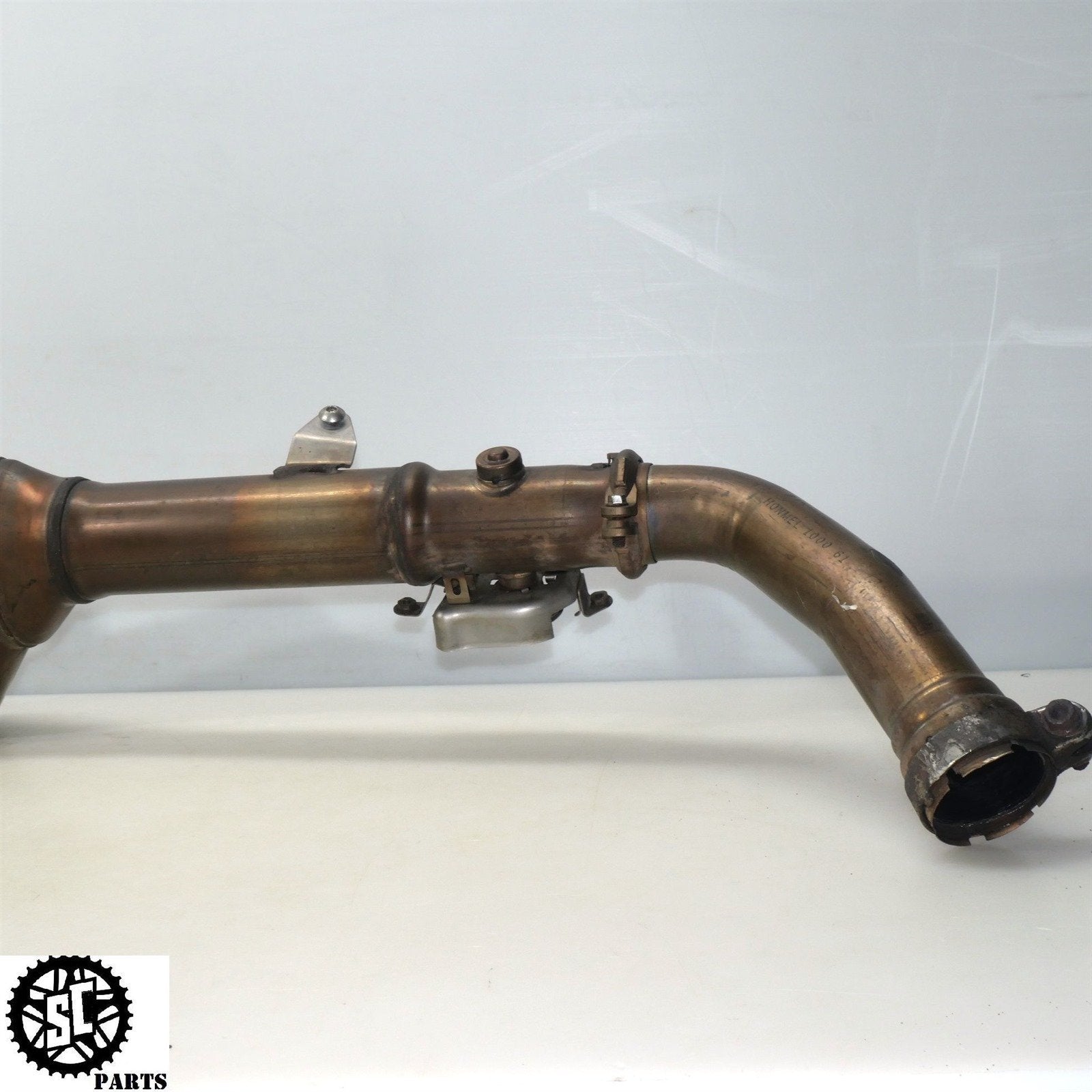 06 07 HONDA CBR1000RR SLIP ON EXHAUST MID PIPE H32 - SALVAGECYCLEPARTS