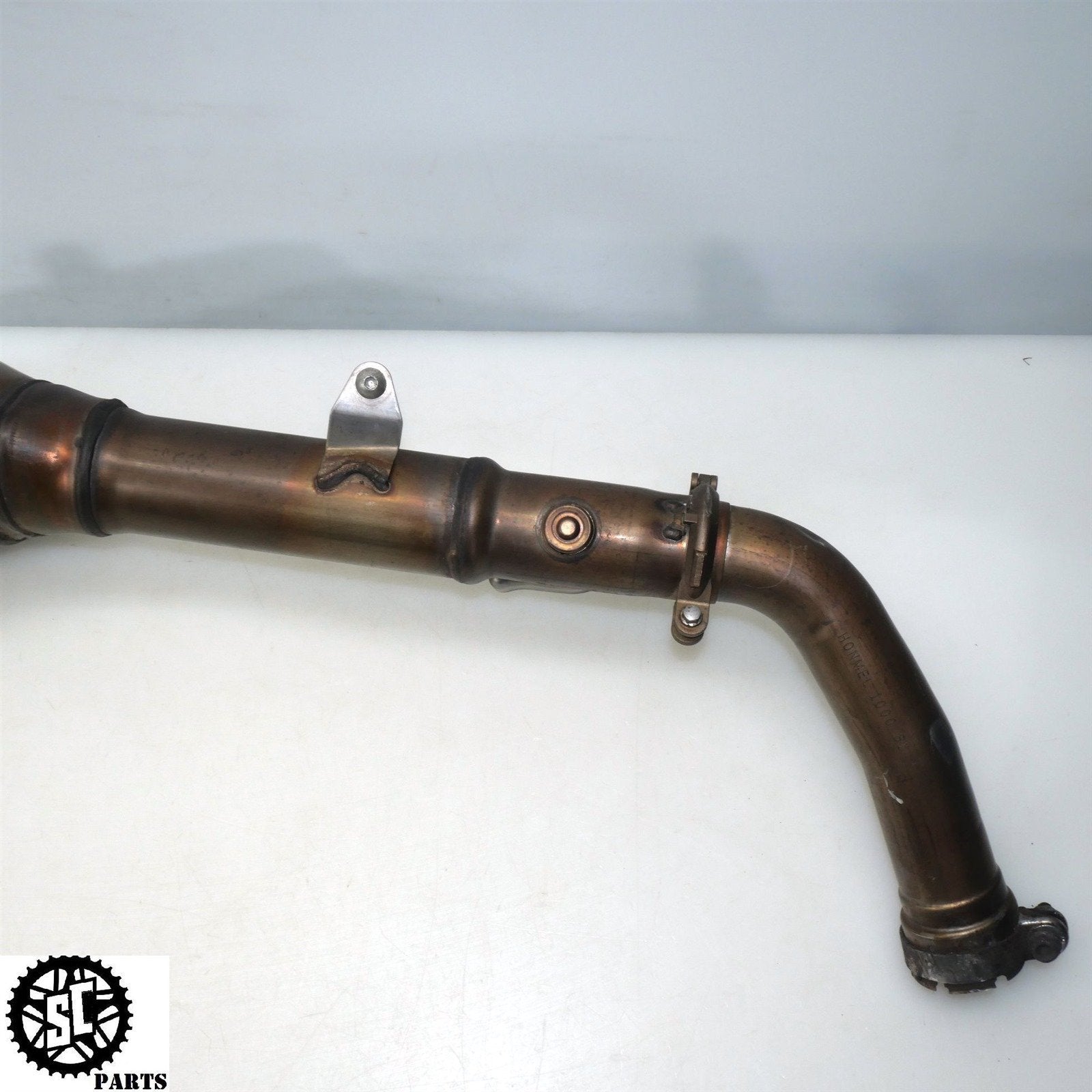 06 07 HONDA CBR1000RR SLIP ON EXHAUST MID PIPE H32 - SALVAGECYCLEPARTS