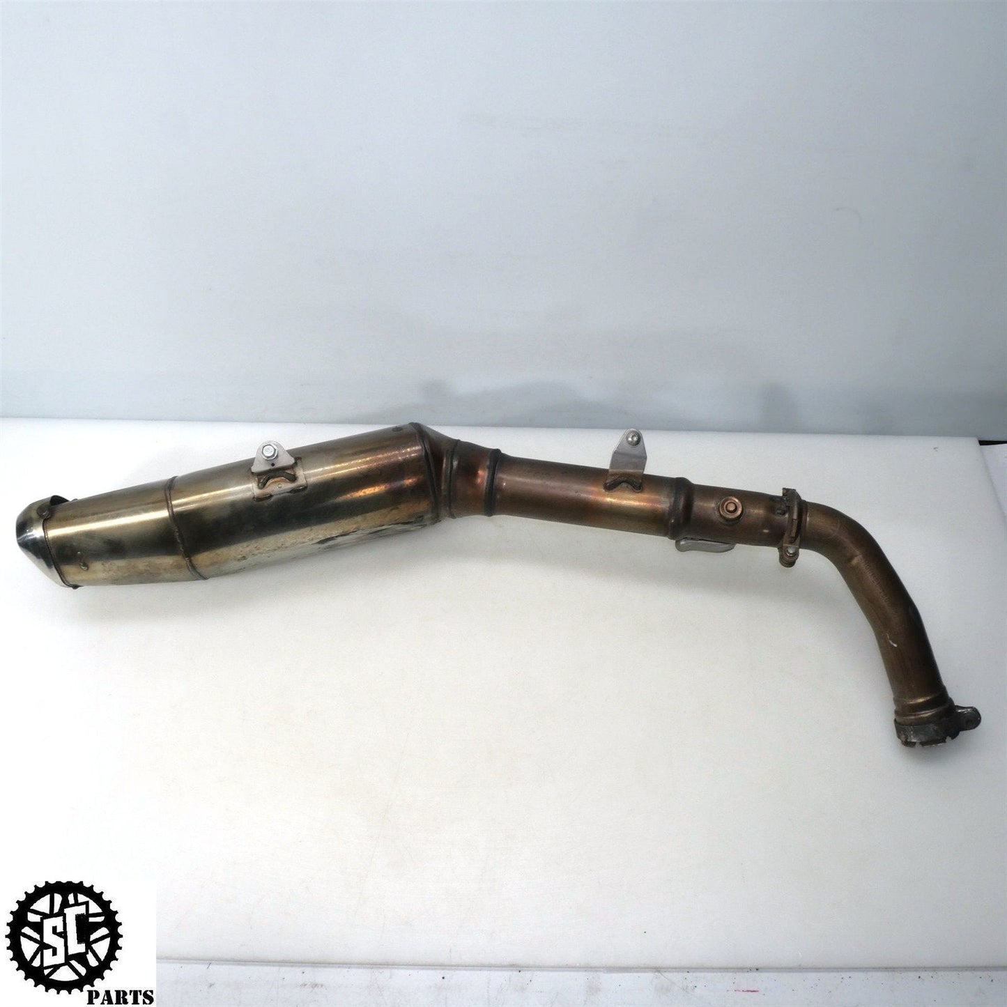 06 07 HONDA CBR1000RR SLIP ON EXHAUST MID PIPE H32 - SALVAGECYCLEPARTS