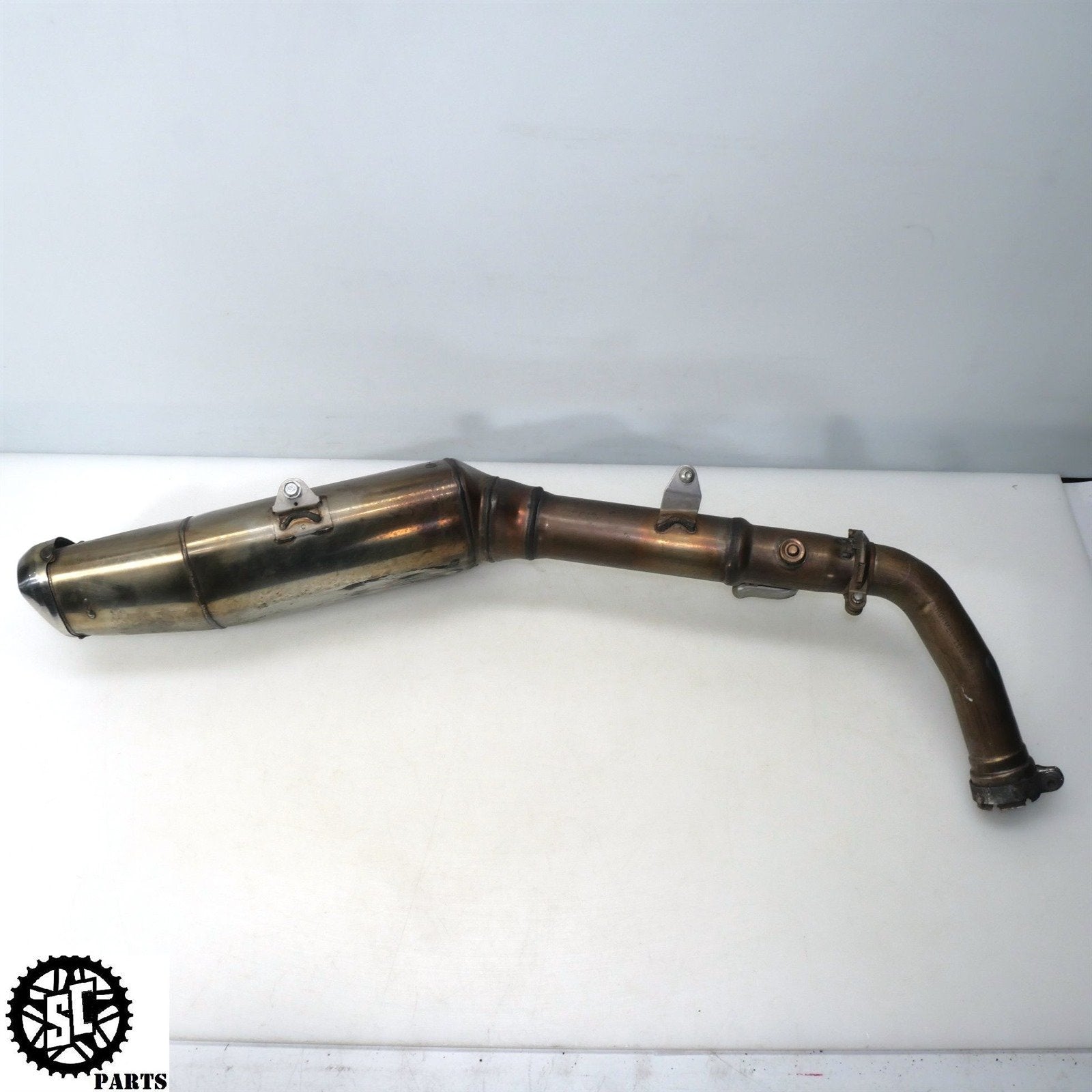 06 07 HONDA CBR1000RR SLIP ON EXHAUST MID PIPE H32 - SALVAGECYCLEPARTS