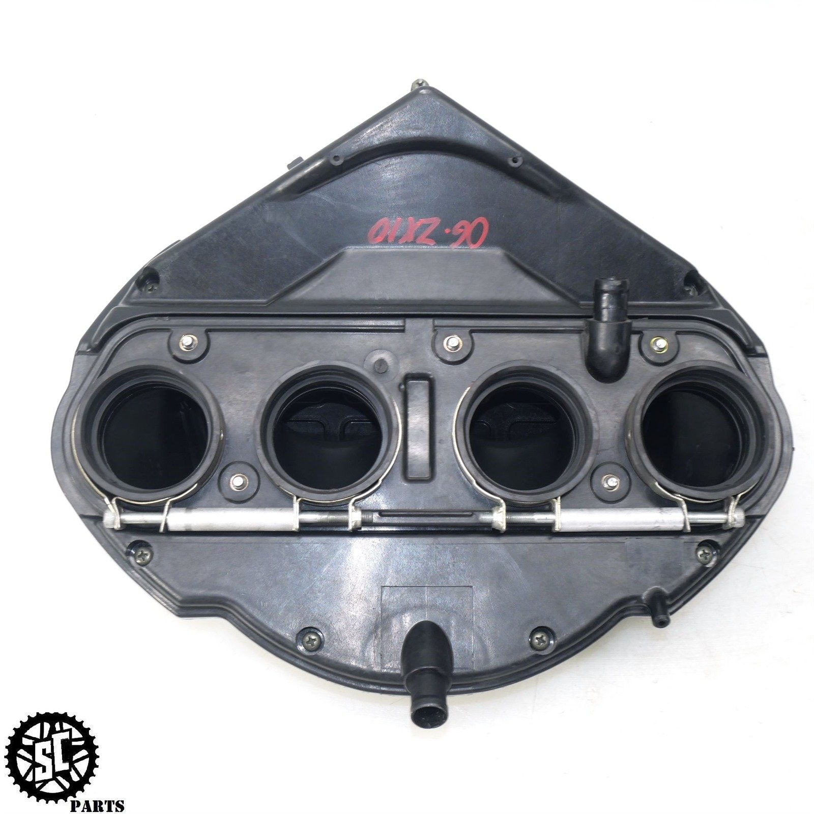 06 07 KAWASAKI NINJA ZX10R AIRBOX VELOCITY STACK K44 - SALVAGECYCLEPARTS