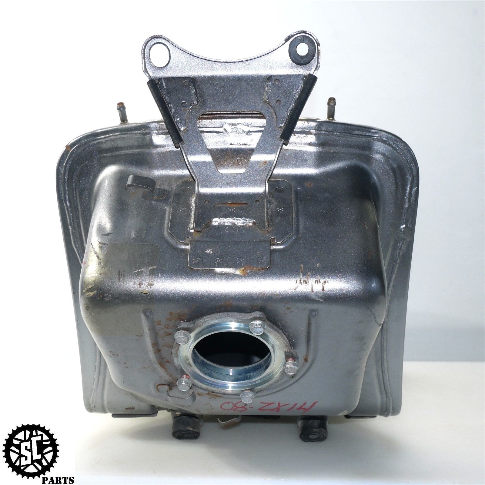 2008 KAWASAKI NINJA ZX14R GAS TANK FUEL CELL K20 – SALVAGECYCLEPARTS