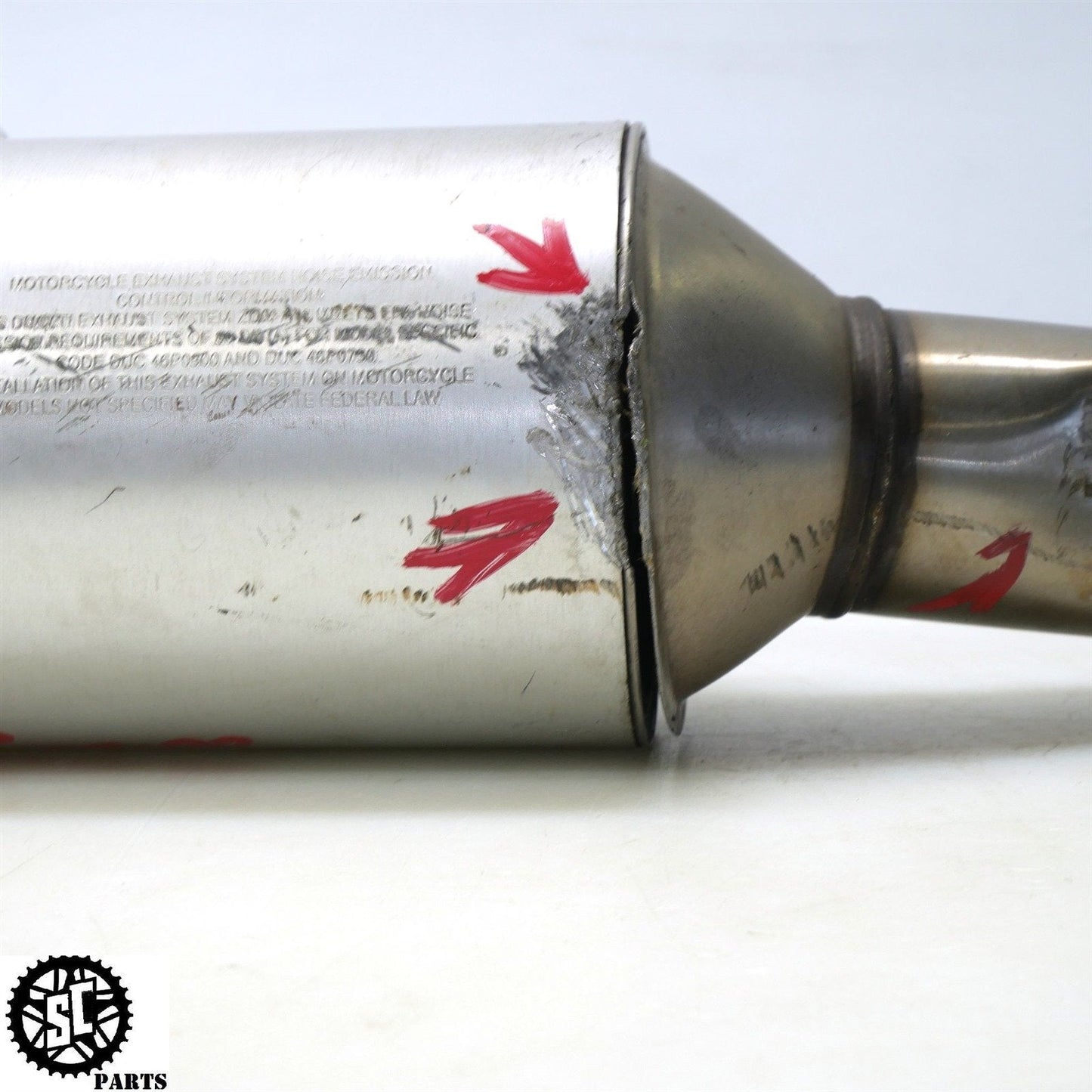 2000 DUCATI 900SS SUPERSPORT SLIP ON EXHAUST PIPE OEM D03