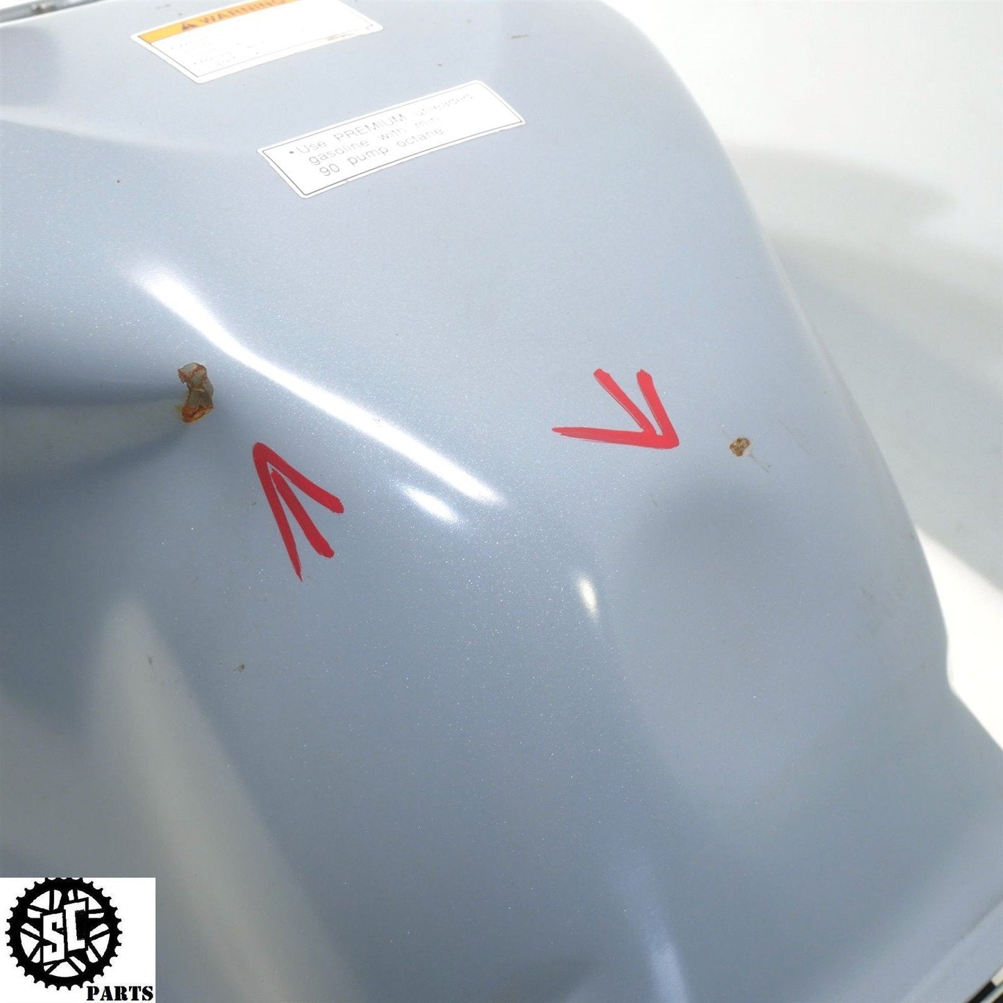 11-22 SUZUKI GSXR 600 750 GAS TANK GRAY S05