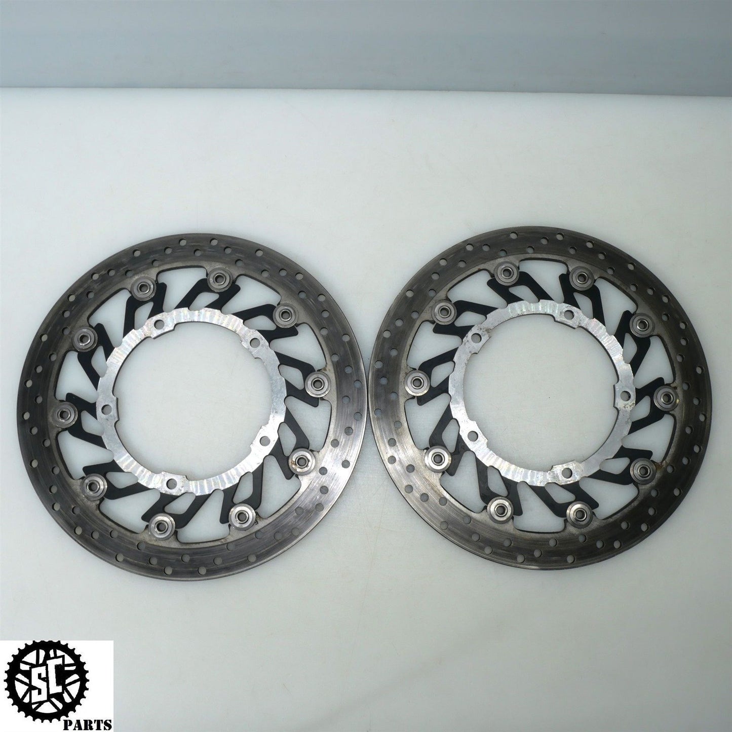 09-14 YAMAHA YZF R1 FRONT BRAKE DISC ROTORS Y39