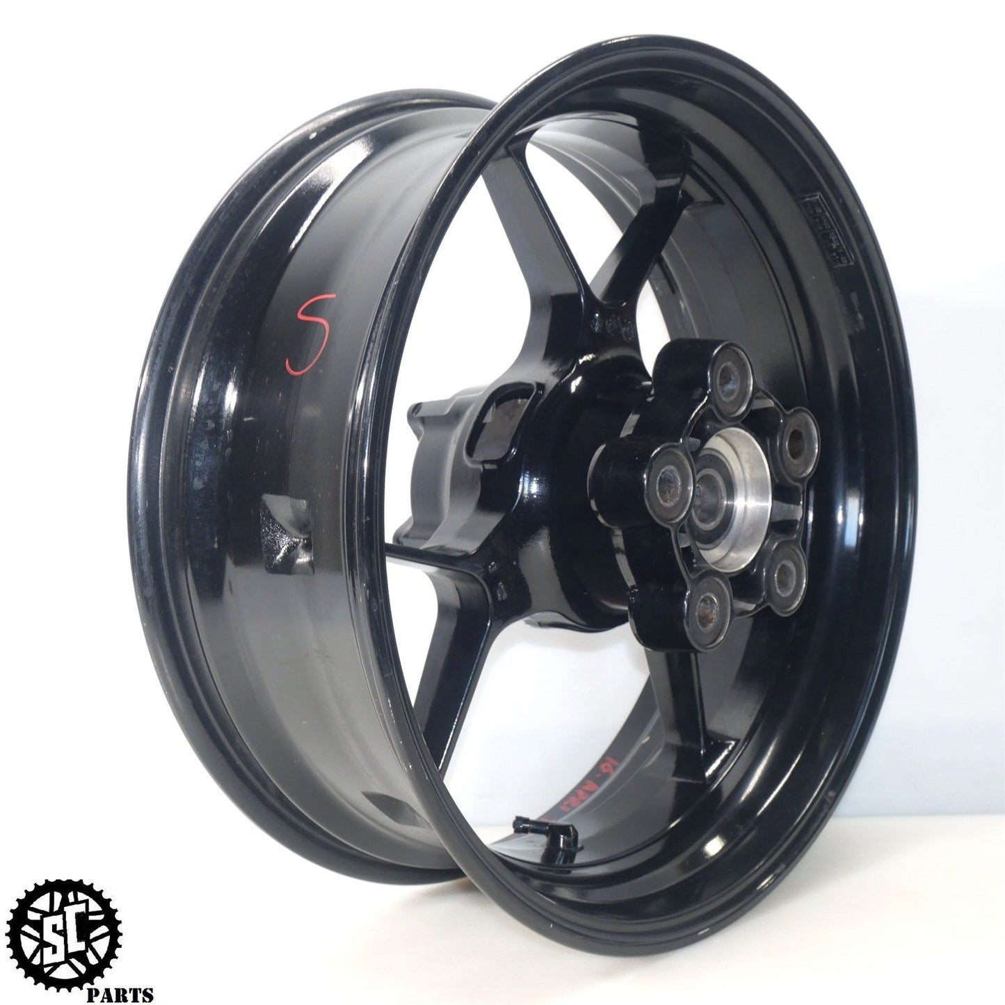 11-21 APRILIA TUONO V4 1100 REAR WHEEL RIM STRAIGHT A07