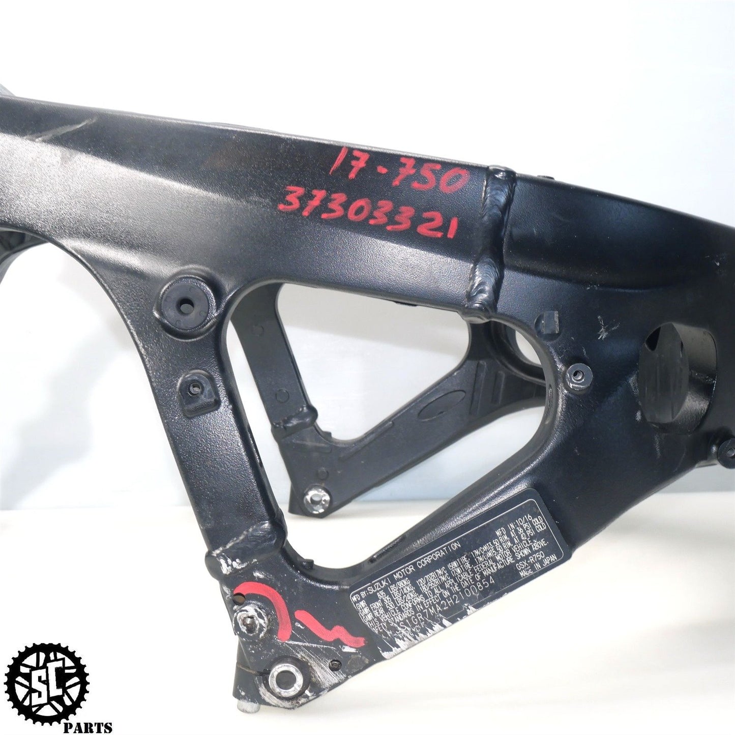 2017 SUZUKI GSXR 600 750 FRAME CHASSIS *NR* S61