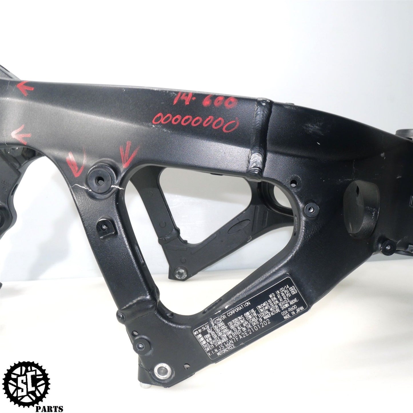 2014 SUZUKI GSXR 600 FRAME CHASSIS *S* S36