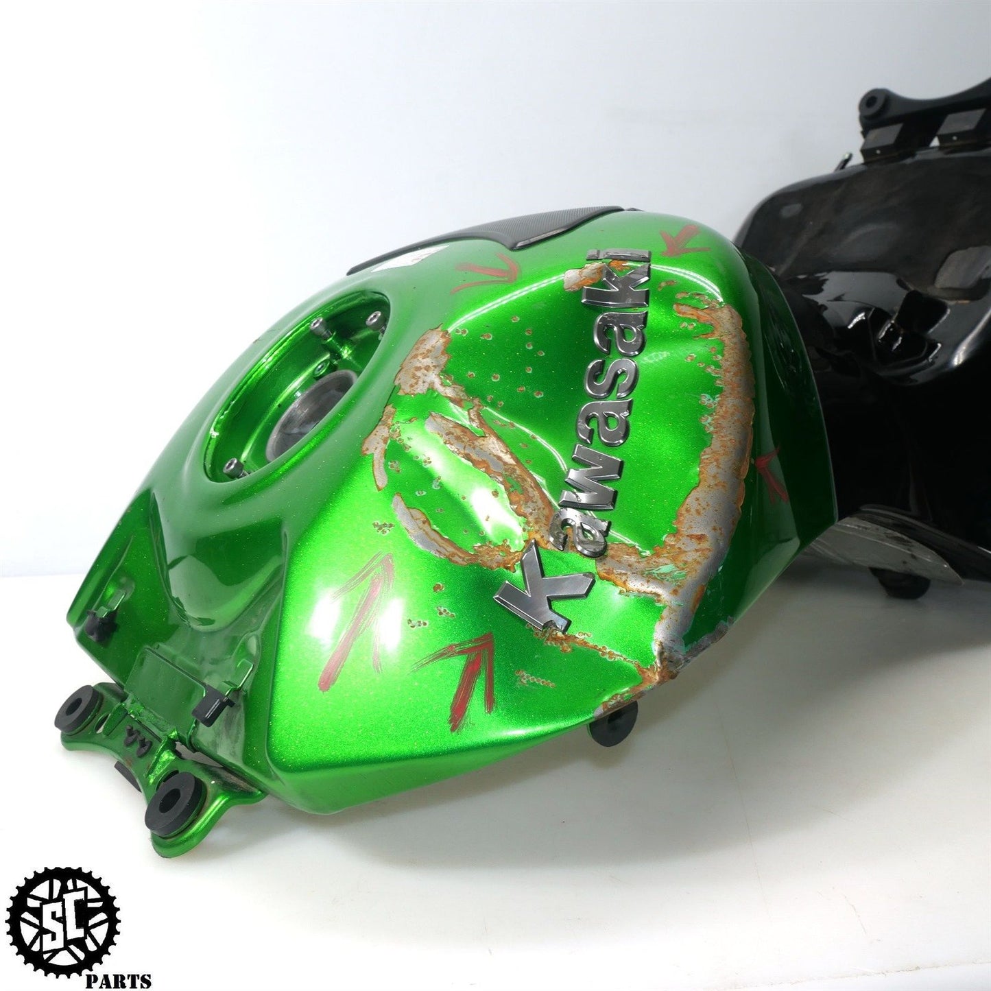 12-23 KAWASAKI NINJA ZX14R ZX1400 GAS TANK FUEL CELL K41